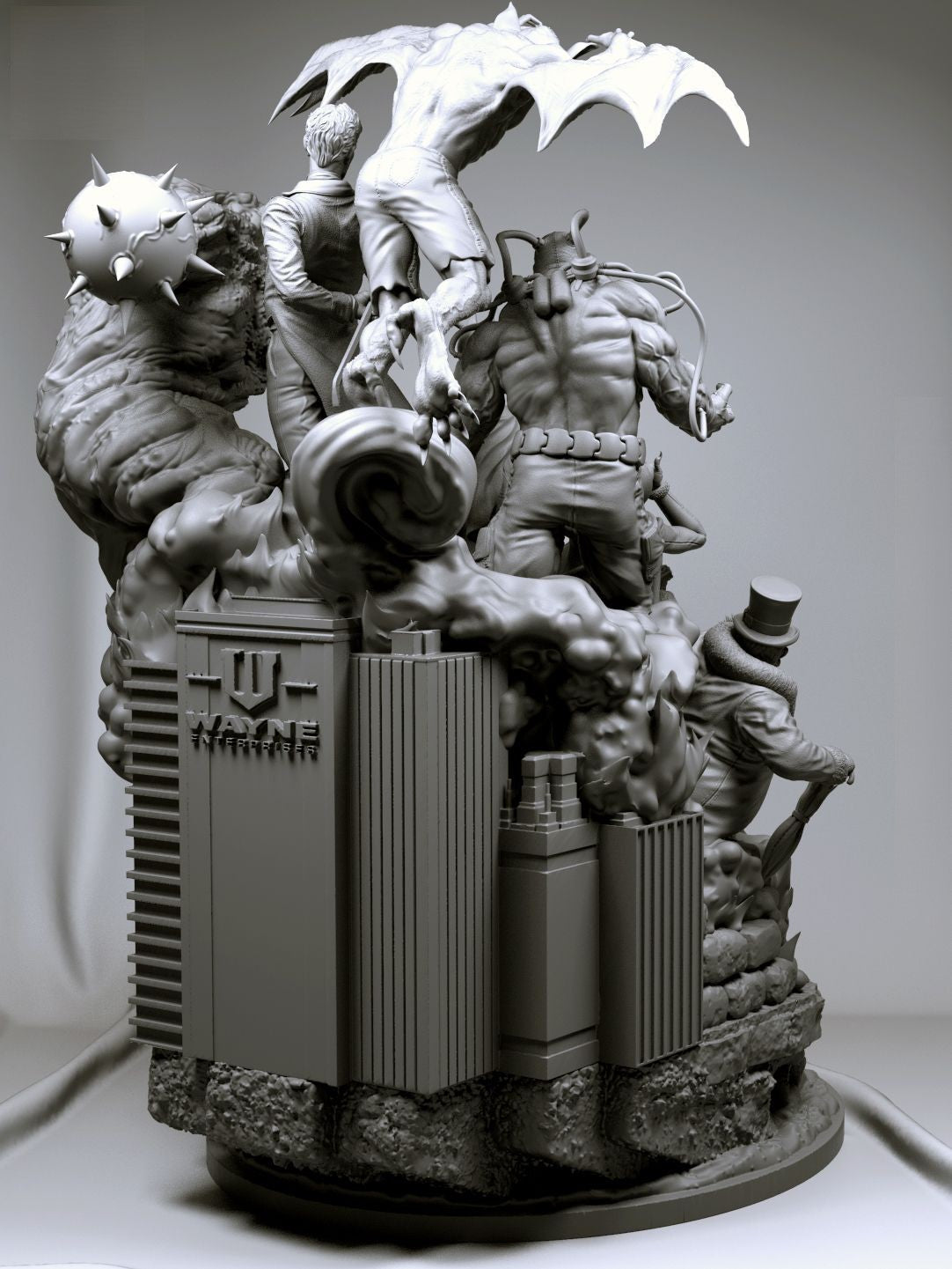 Batman DC Comic Diorama - STL 3D Print Files - 3D Printed Garage Kit ガレージキット Resin Model Scale Figure フィギュア