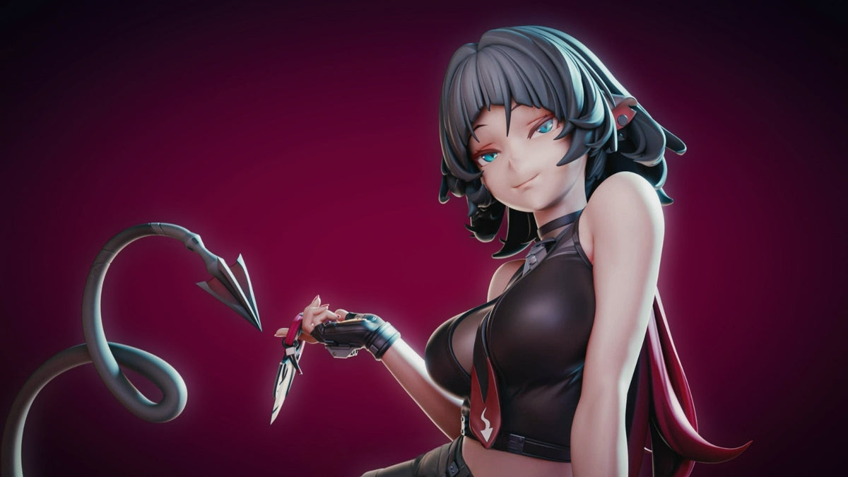 Unyielding Modern Anime Game Hero Champion resin kit view 5