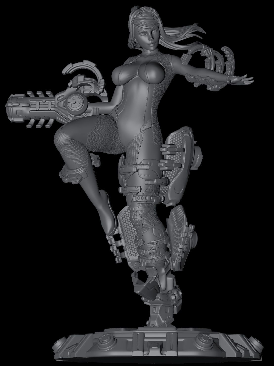 Samus Aran Special Edition - STL 3D Print Files - 3D Printed Garage Kit ガレージキット Resin Model Scale Figure フィギュア