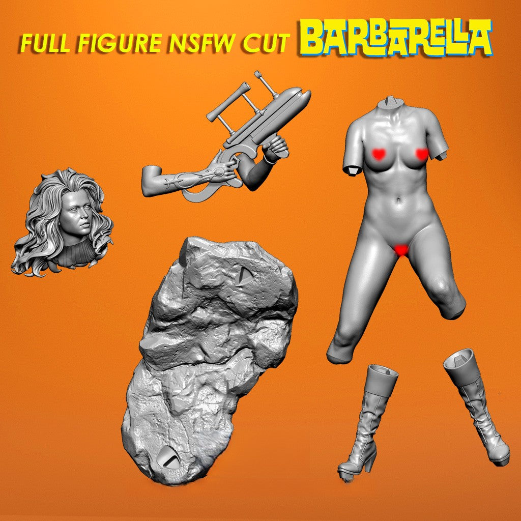 Barbarella Special Edition - STL 3D Print Files - 3D Printed Garage Kit ガレージキット Resin Model Scale Figure フィギュア