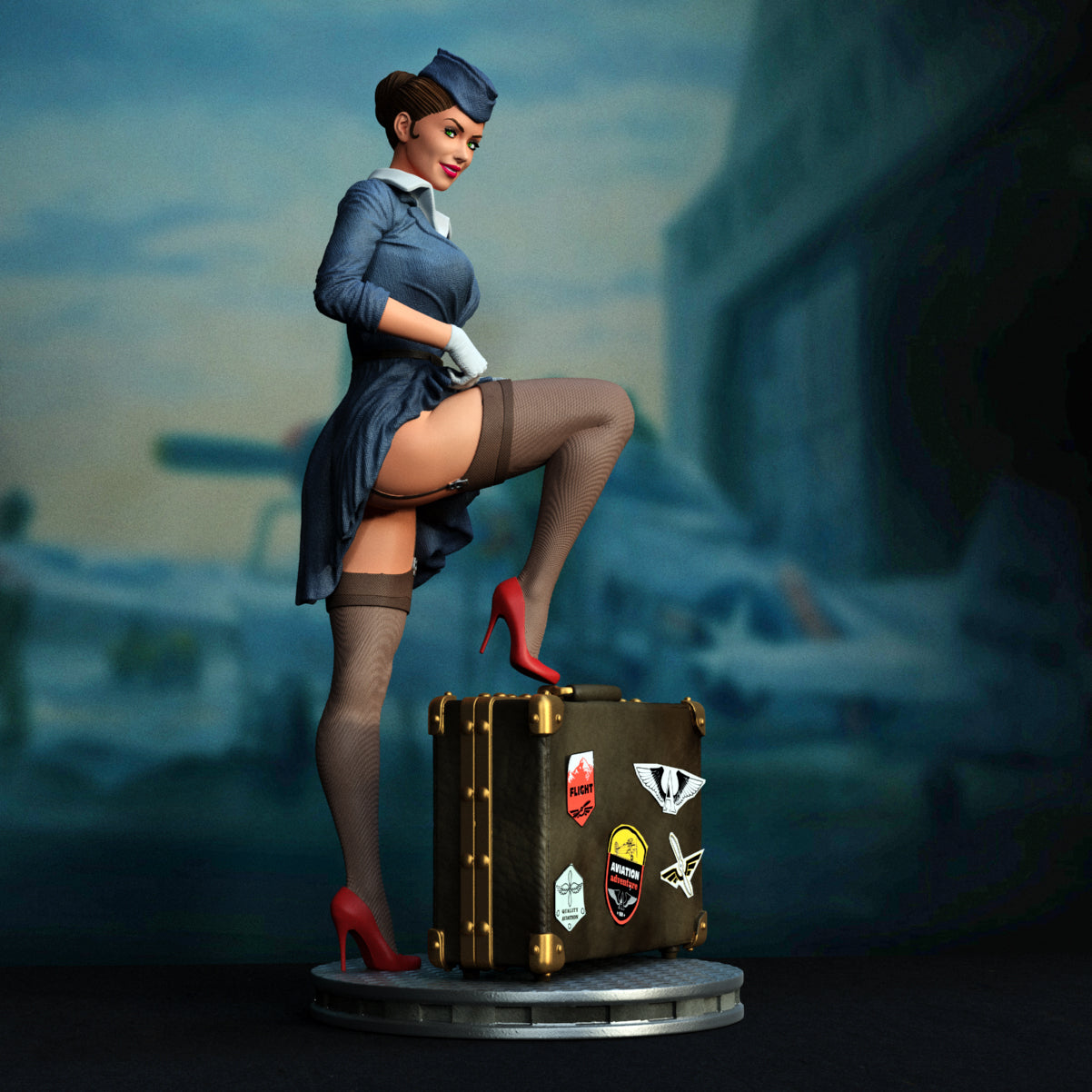 Stewardess Pinup Special Edition 1/8 Scale