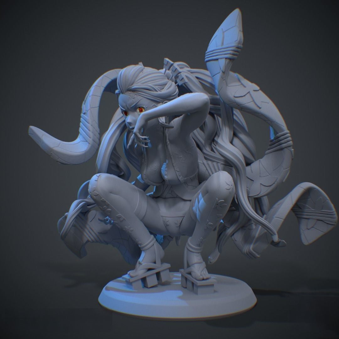 1314 Daki Special Edition - Demon Slayer - STL 3D Print Files - 3D Printed Garage Kit ガレージキット Resin Model Scale Figure フィギュア