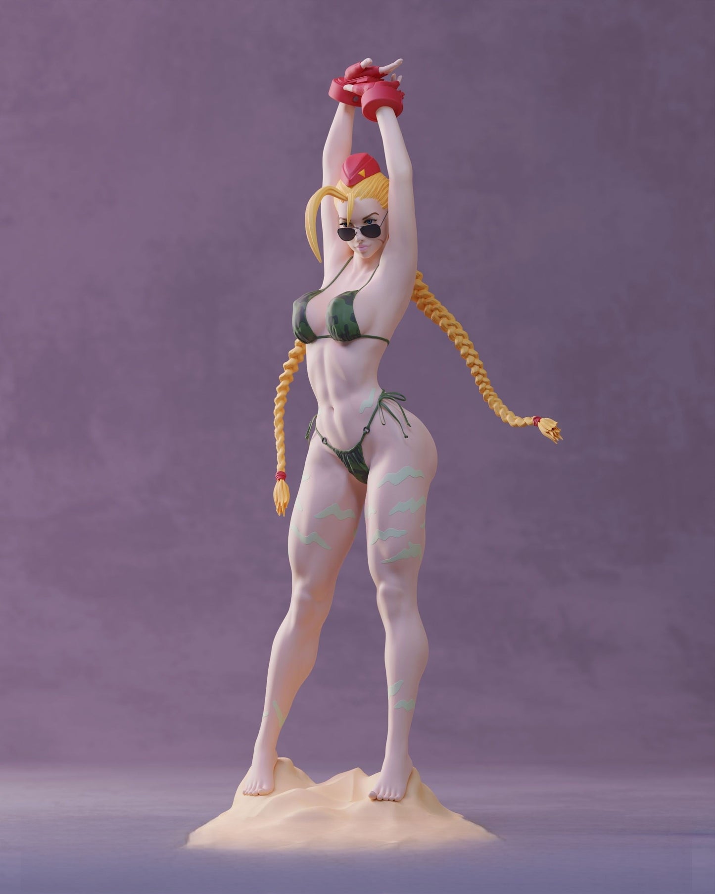Cammy Bikini Special Edition - Street Fighter - STL 3D Print Files - 3D Printed Garage Kit ガレージキット Resin Model Scale Figure フィギュア