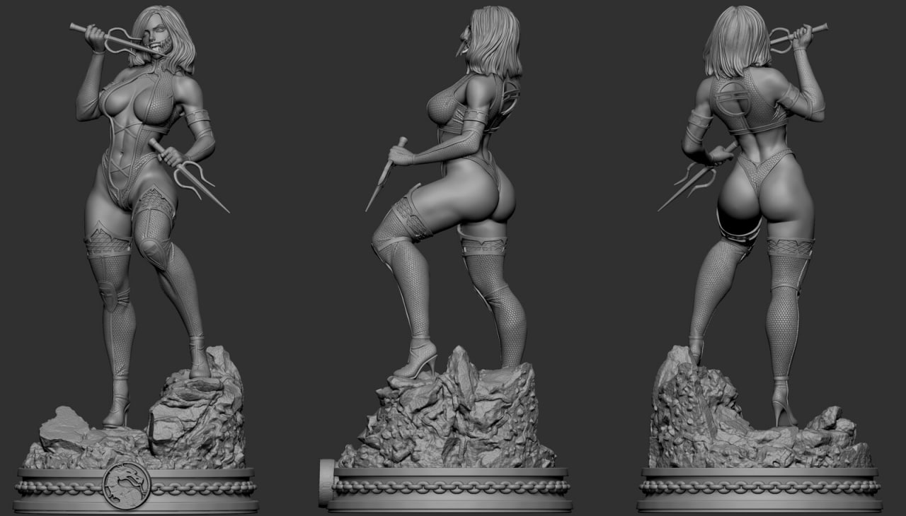 Mileena Special Edition - Mortal Kombat 1/8 Scale - 3D Printed Garage Kit ガレージキット Resin Model Scale Figure フィギュア