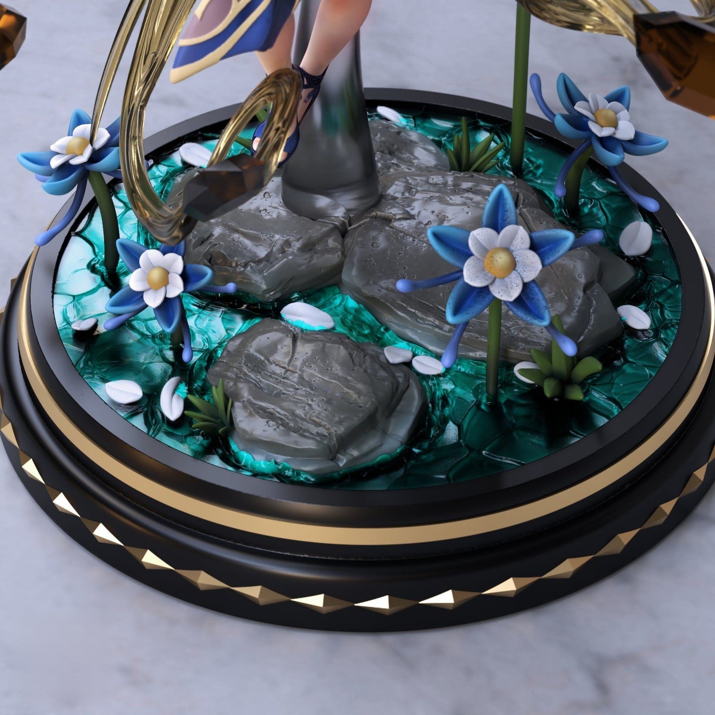 Ningguang - Genshin Impact - STL 3D Print Files - 3D Printed Garage Kit ガレージキット Resin Model Scale Figure フィギュア