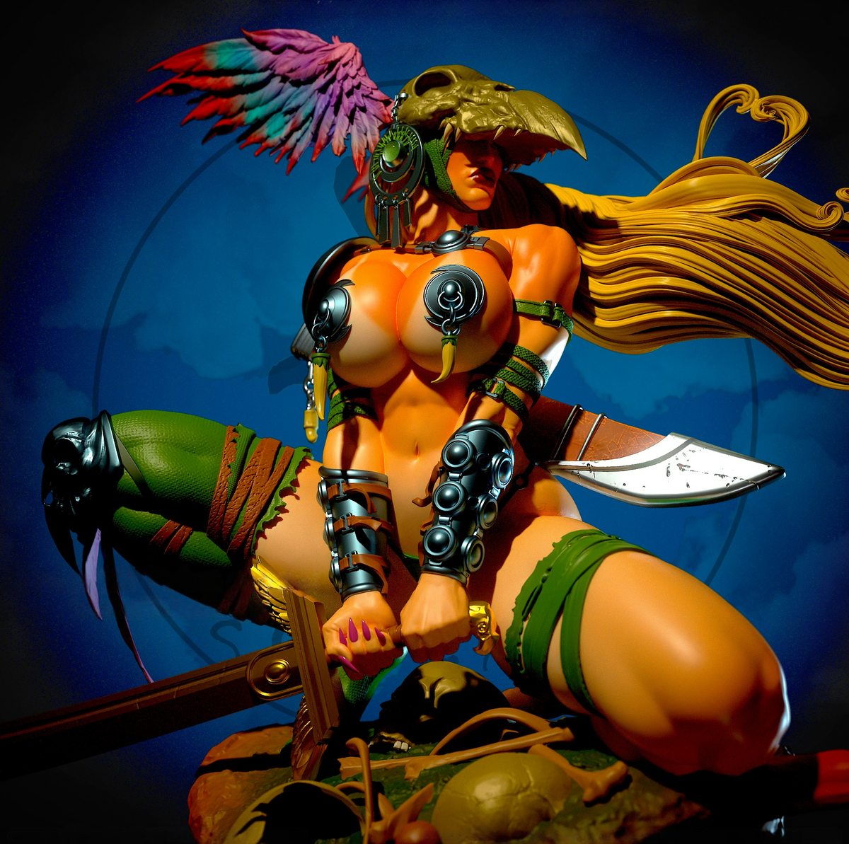 DK9-1268 unpainted resin garage kit 1/8 Scale