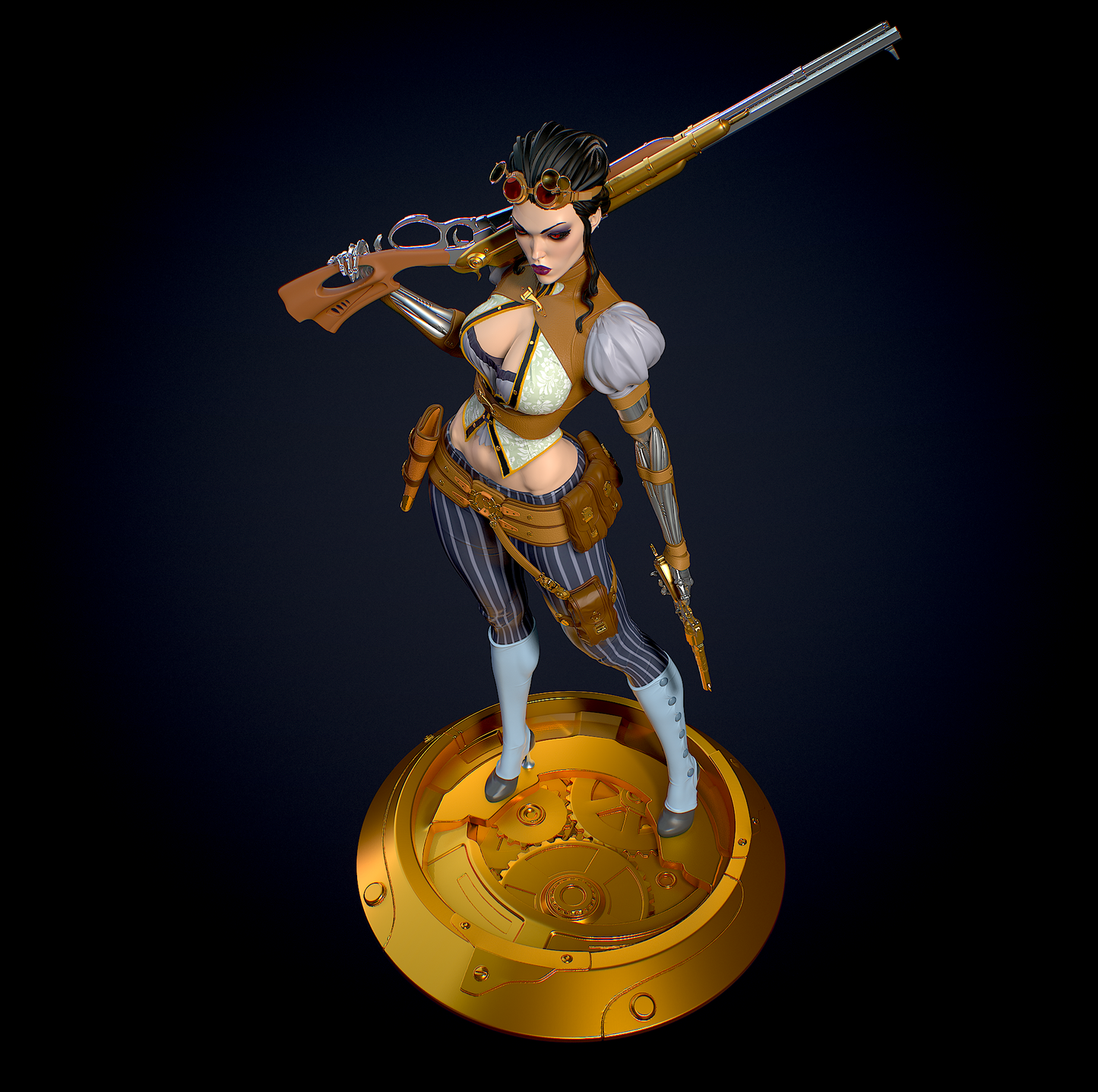 Lady Mechanika Special Edition - STL 3D Print Files - 3D Printed Garage Kit ガレージキット Resin Model Scale Figure フィギュア