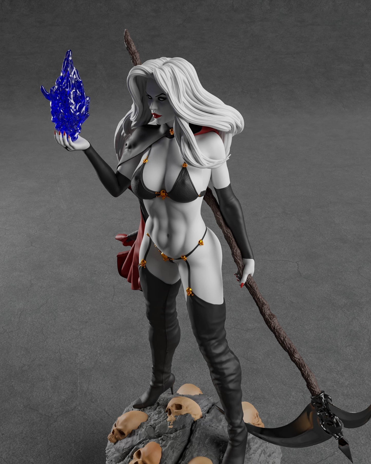 1271 Lady Death Special Edition - Marvel Comics - STL 3D Print Files - 3D Printed Garage Kit ガレージキット Resin Model Scale Figure フィギュア