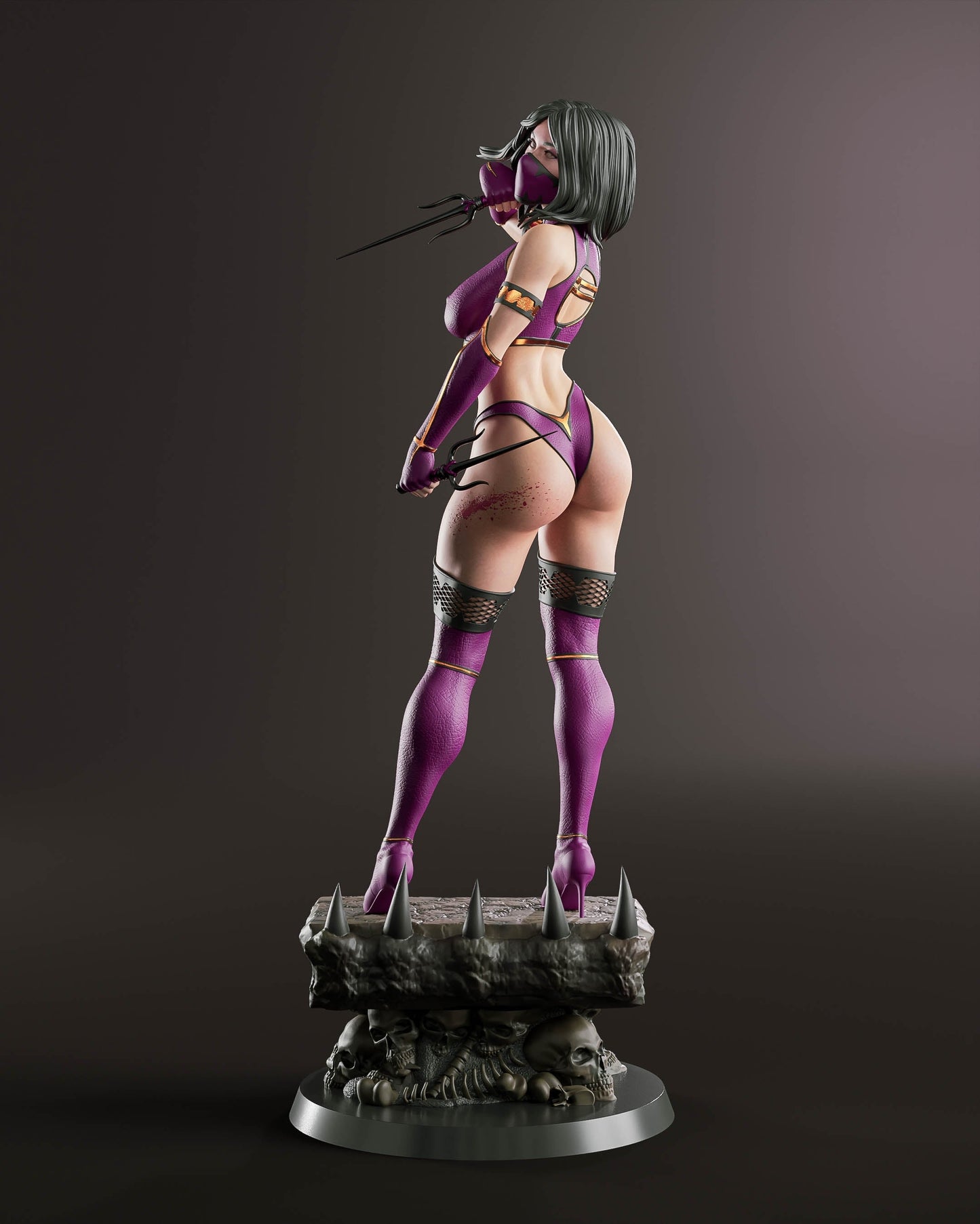 Mileena Special Edition - Mortal Kombat - STL 3D Print Files - 3D Printed Garage Kit ガレージキット Resin Model Scale Figure フィギュア