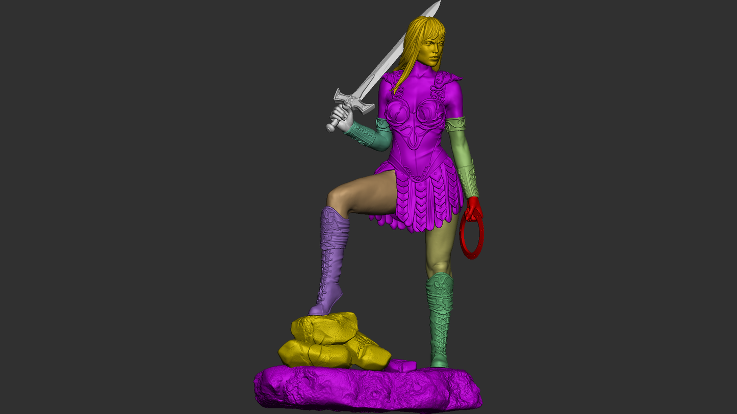 Xena - Warrior Princess 1/8 Scale - 3D Printed Garage Kit ガレージキット Resin Model Scale Figure フィギュア