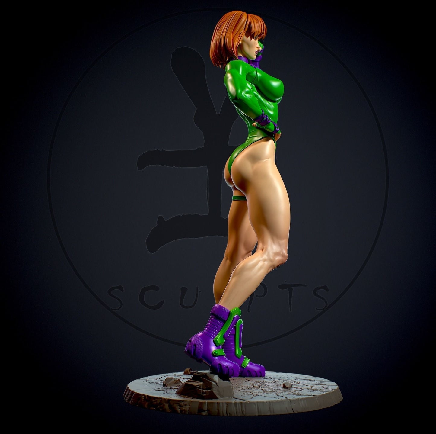 Caitlin Fairchild Special Edition - DC Comics - STL 3D Print Files - 3D Printed Garage Kit ガレージキット Resin Model Scale Figure フィギュア