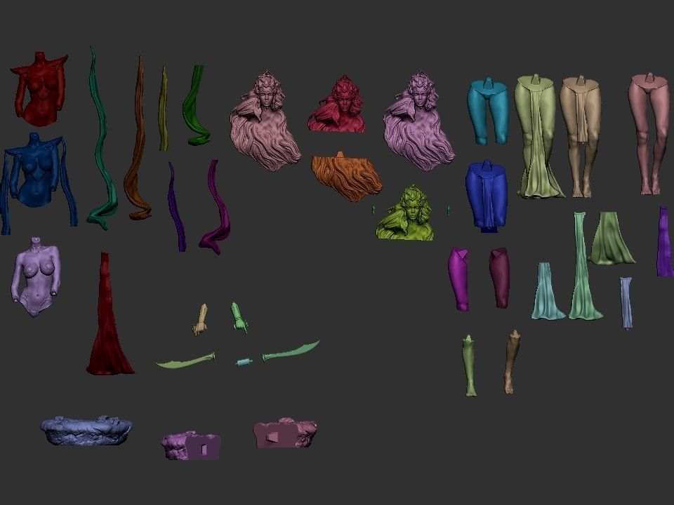 DEJAH THORIS Special Edition - STL 3D Print Files - 3D Printed Garage Kit ガレージキット Resin Model Scale Figure フィギュア