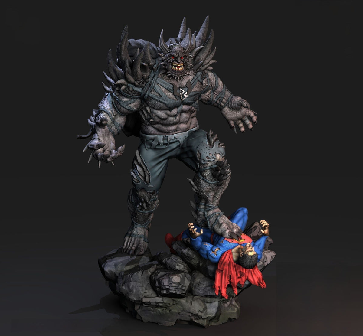 Battle-Ready Gotham Metropolis Champion resin kit view 11