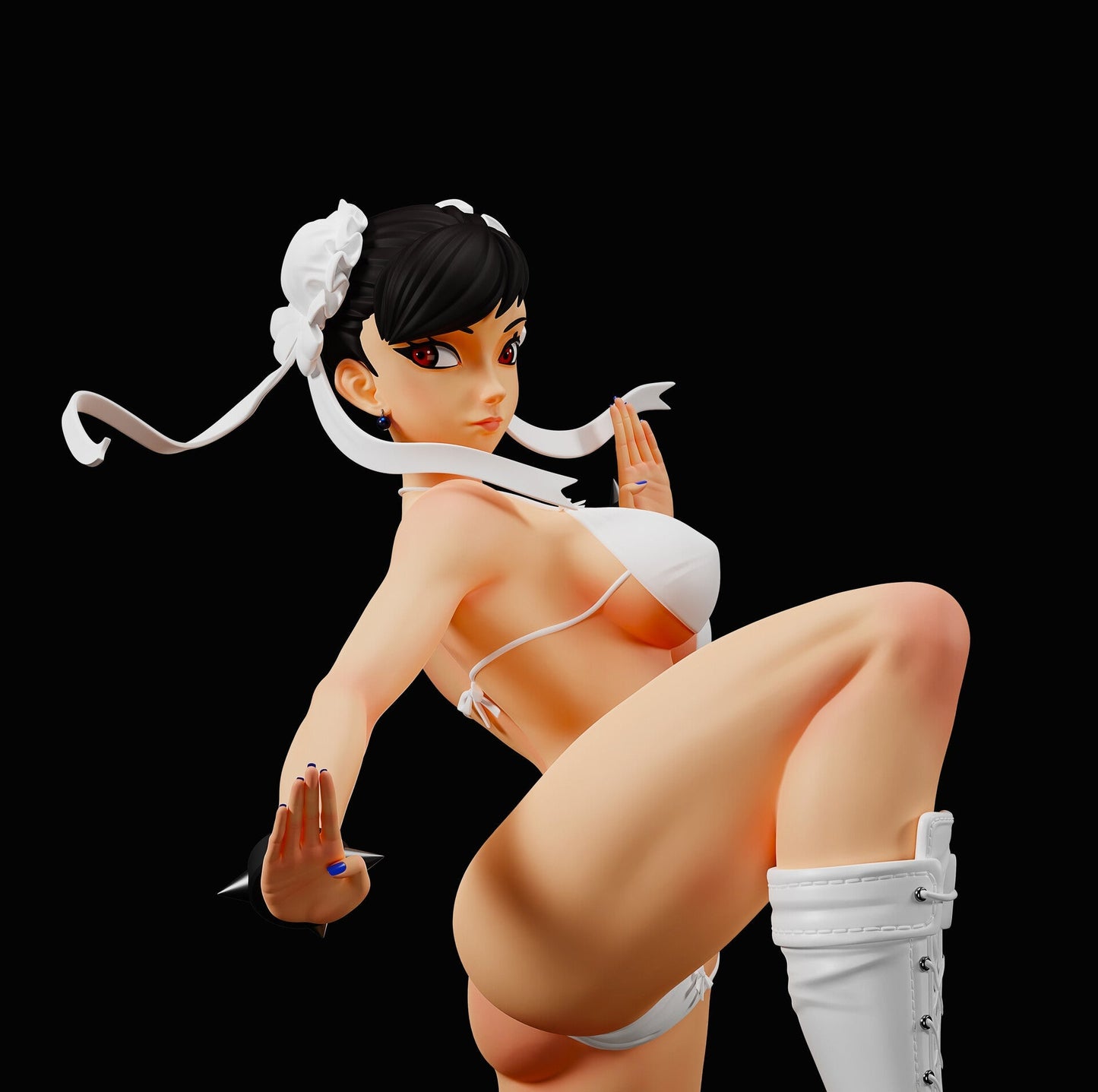 1432 Chun-Li Special Edition - Street Fighter - STL 3D Print Files - 3D Printed Garage Kit ガレージキット Resin Model Scale Figure フィギュア