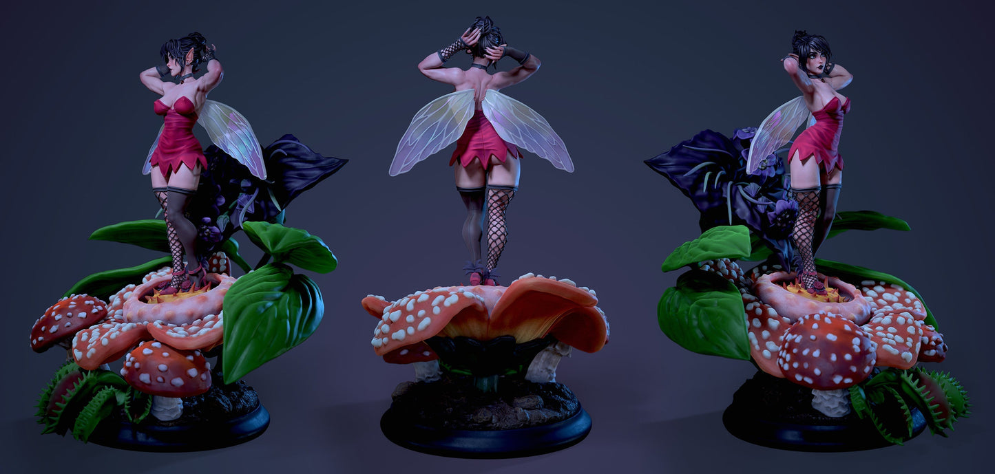 Vita Special Edition - The Goth Fairy - STL 3D Print Files - 3D Printed Garage Kit ガレージキット Resin Model Scale Figure フィギュア