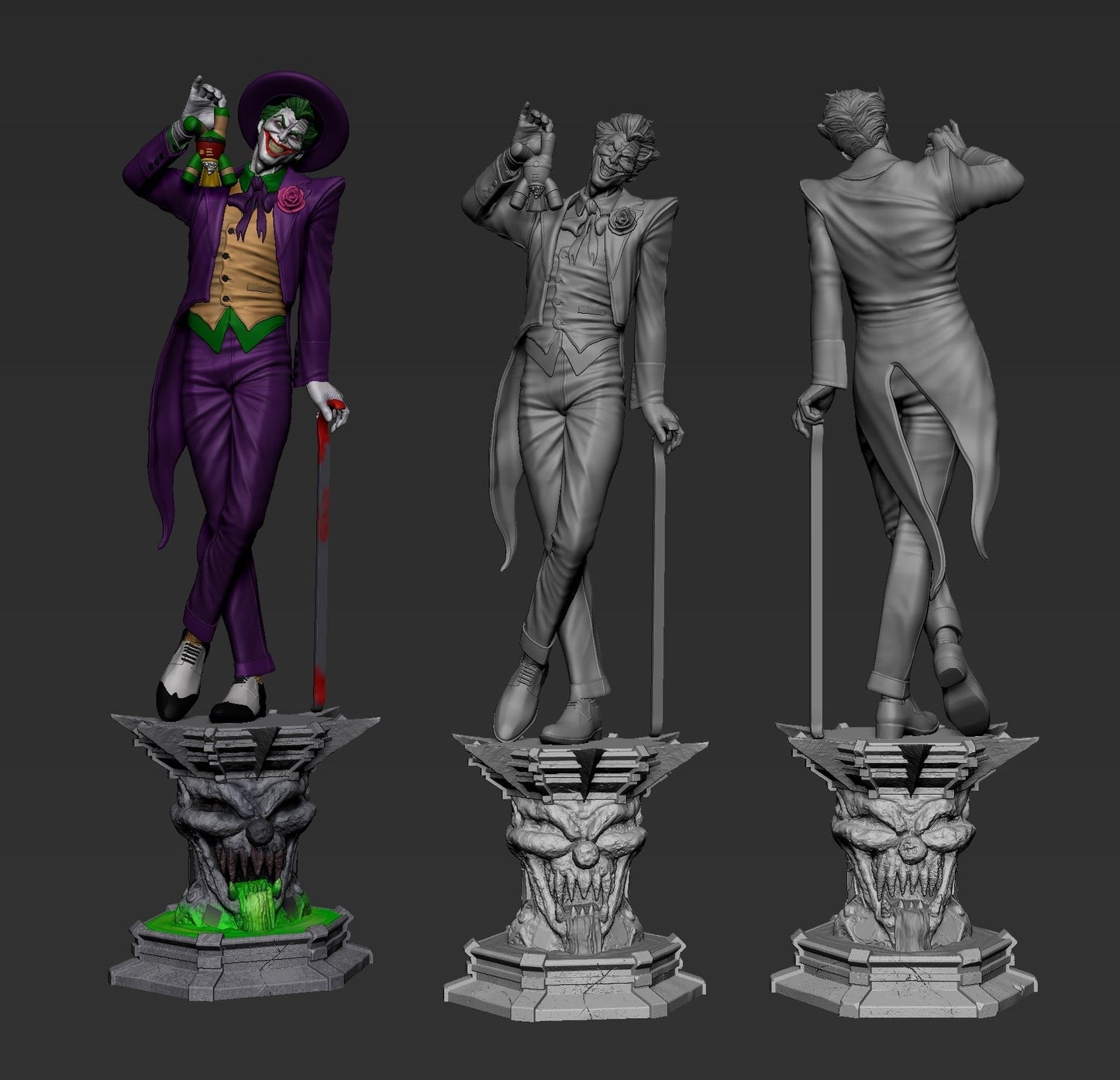 1276 Joker - DC Comics - STL 3D Print Files - 3D Printed Garage Kit ガレージキット Resin Model Scale Figure フィギュア