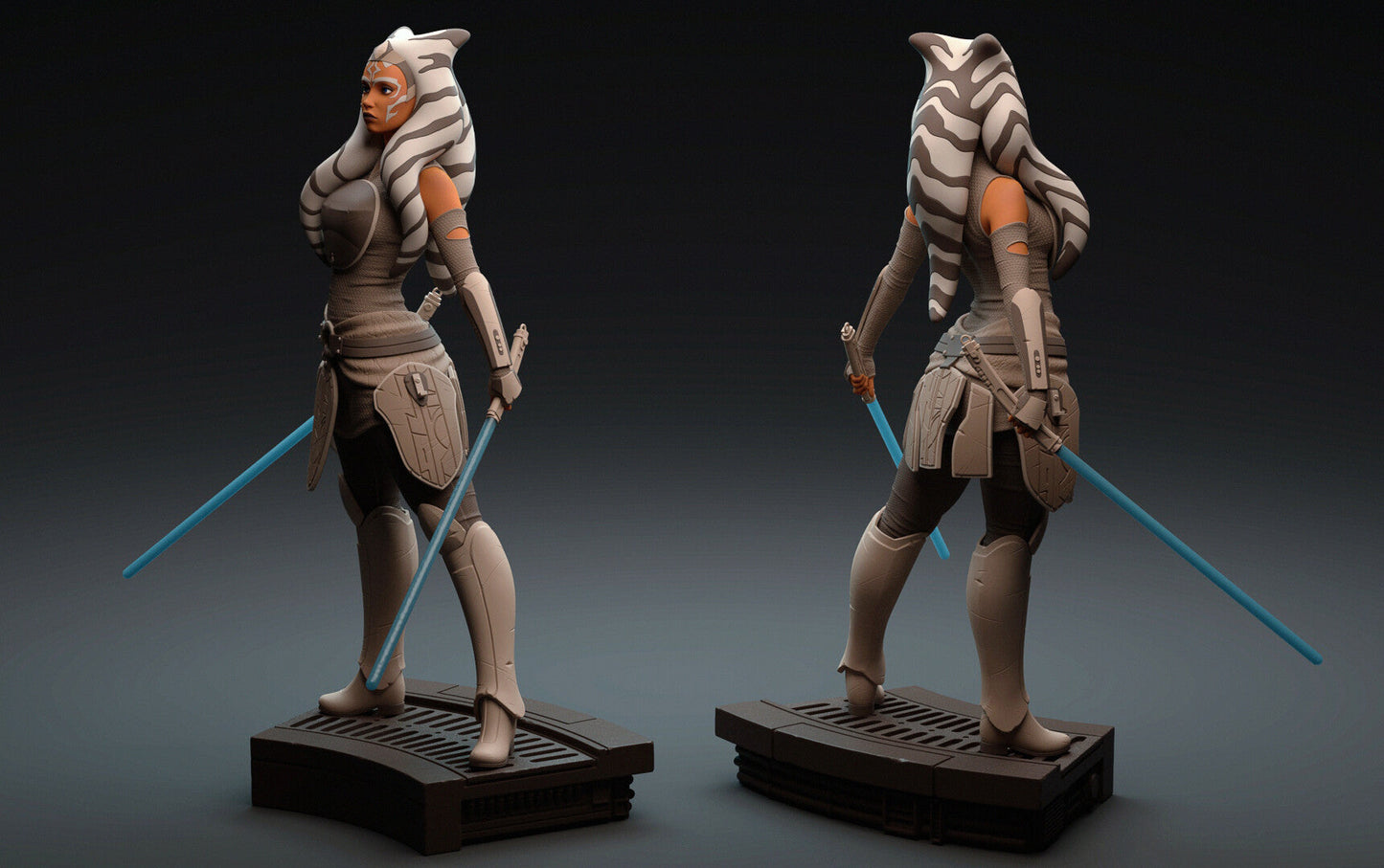 Ahsoka Tano Special Edition - Star Wars -The Clone Wars - STL 3D Print Files - 3D Printed Garage Kit ガレージキット Resin Model Scale Figure フィギュア