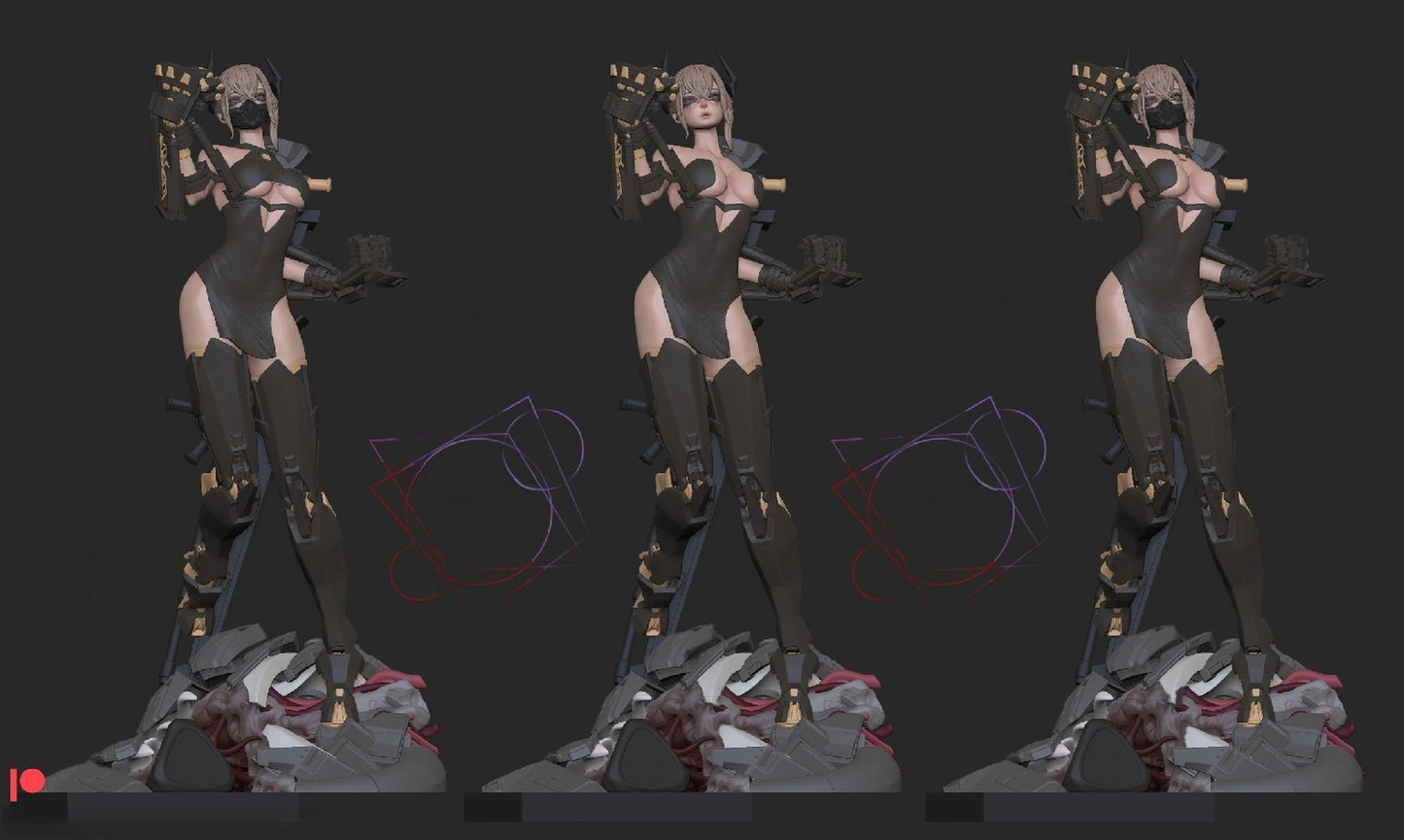 Project Code RED - STL 3D Print Files - 3D Printed Garage Kit ガレージキット Resin Model Scale Figure フィギュア