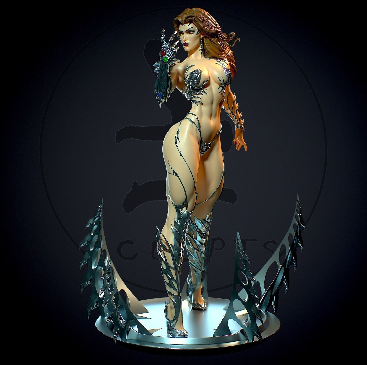 1472 Sara Pezzini Special Edition - Witchblade - STL 3D Print Files - 3D Printed Garage Kit ガレージキット Resin Model Scale Figure フィギュア