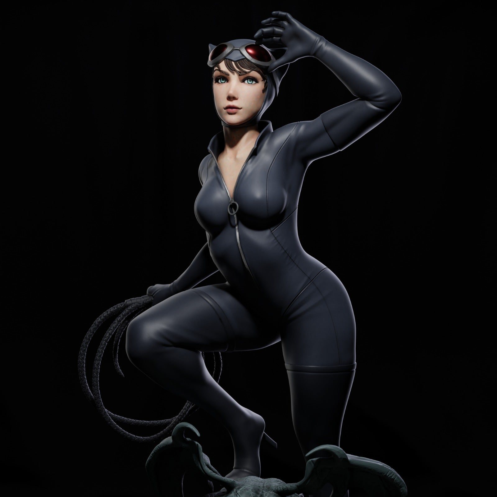 1272 CATWOMAN - DC Comics - STL 3D Print Files - 3D Printed Garage Kit ガレージキット Resin Model Scale Figure フィギュア