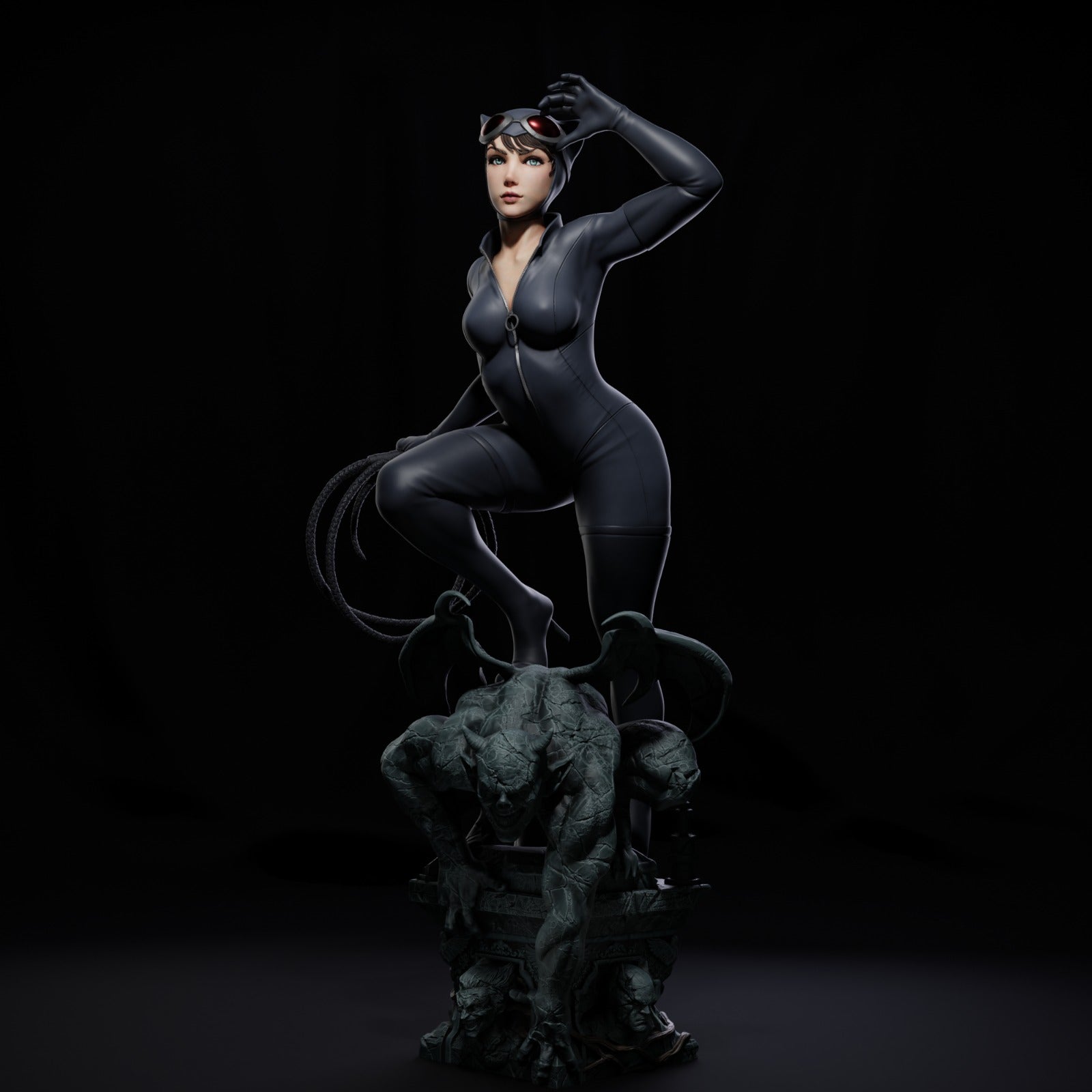 1272 CATWOMAN - DC Comics - STL 3D Print Files - 3D Printed Garage Kit ガレージキット Resin Model Scale Figure フィギュア