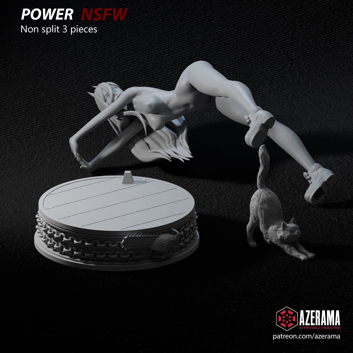 1519 Power Special Edition - Chainsaw Man - STL 3D Print Files - 3D Printed Garage Kit ガレージキット Resin Model Scale Figure フィギュア