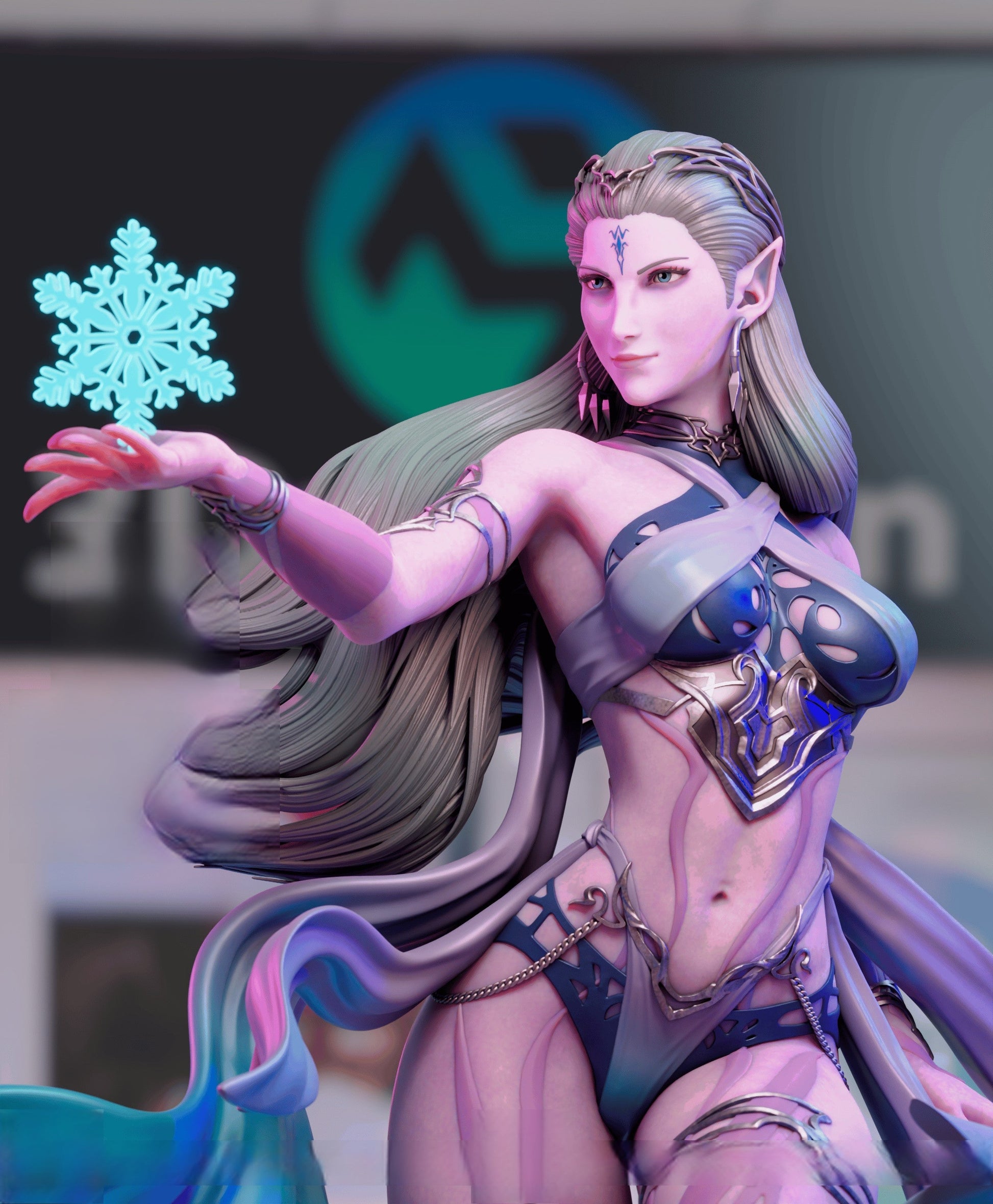 Shiva Special Edition - Final Fantasy - STL 3D Print Files - 3D Printed Garage Kit ガレージキット Resin Model Scale Figure フィギュア