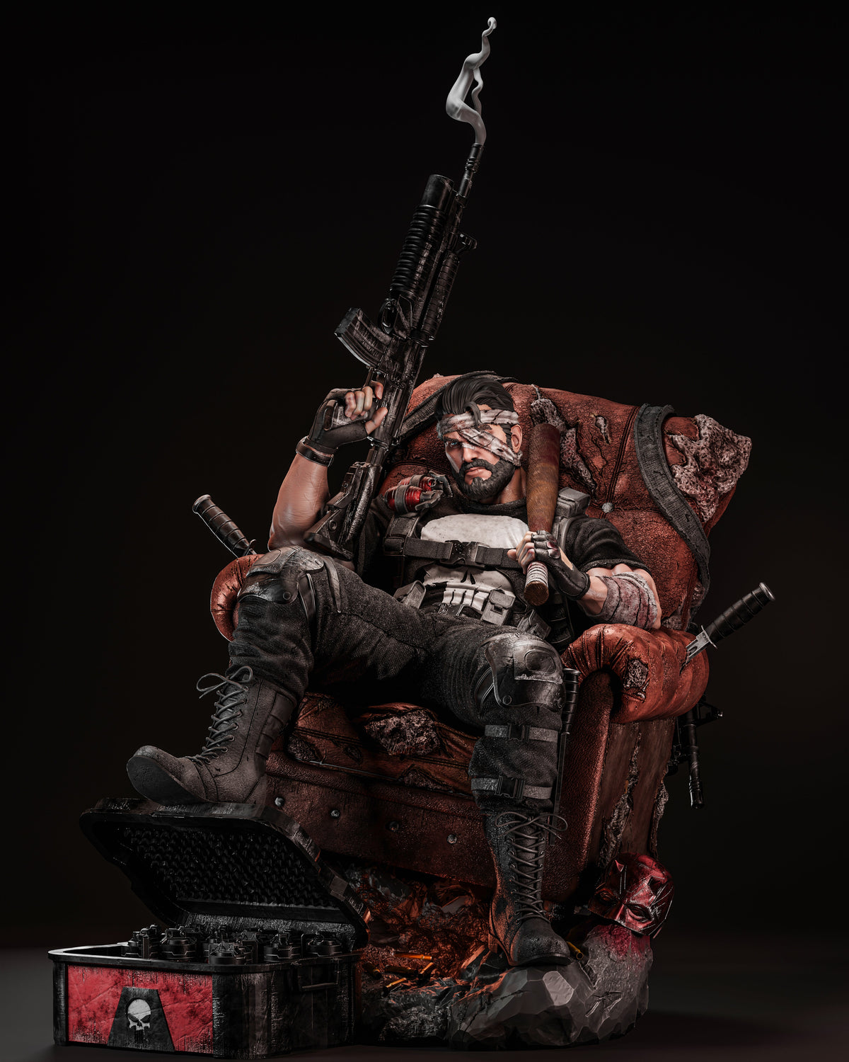 Battle-Ready Comic Universe Guardian resin kit view 5