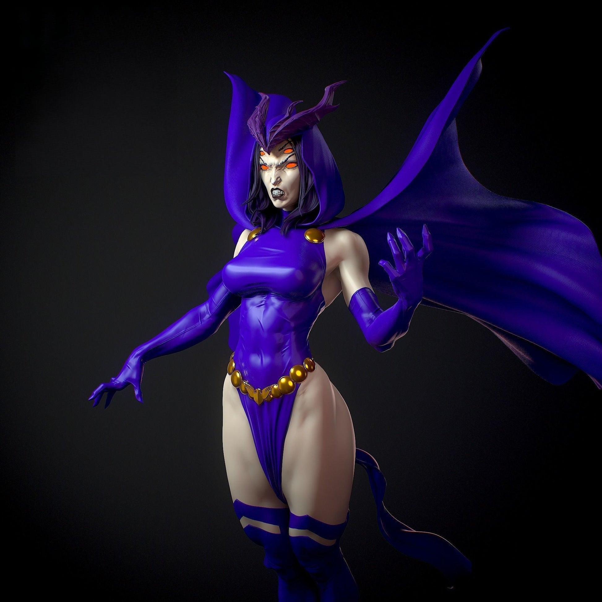 1417 Raven Special Edition - DC Comics - STL 3D Print Files - 3D Printed Garage Kit ガレージキット Resin Model Scale Figure フィギュア
