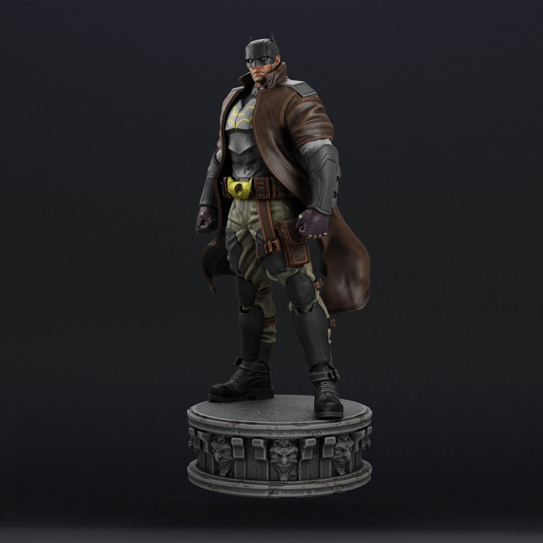 Dark Detective - Future State Batman - STL 3D Print Files - 3D Printed Garage Kit ガレージキット Resin Model Scale Figure フィギュア
