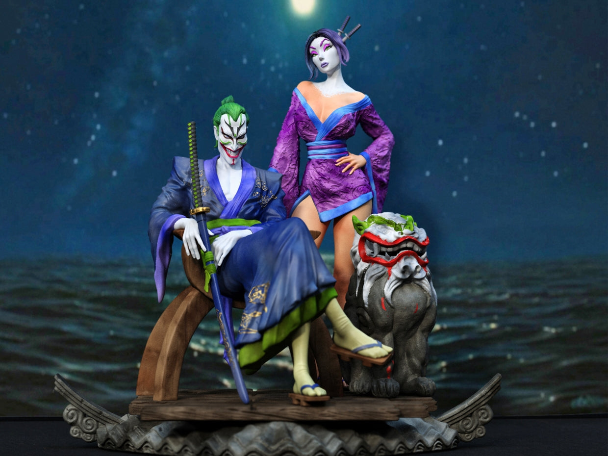 Joker and Punchline Special Edition - STL 3D Print Files - 3D Printed Garage Kit ガレージキット Resin Model Scale Figure フィギュア