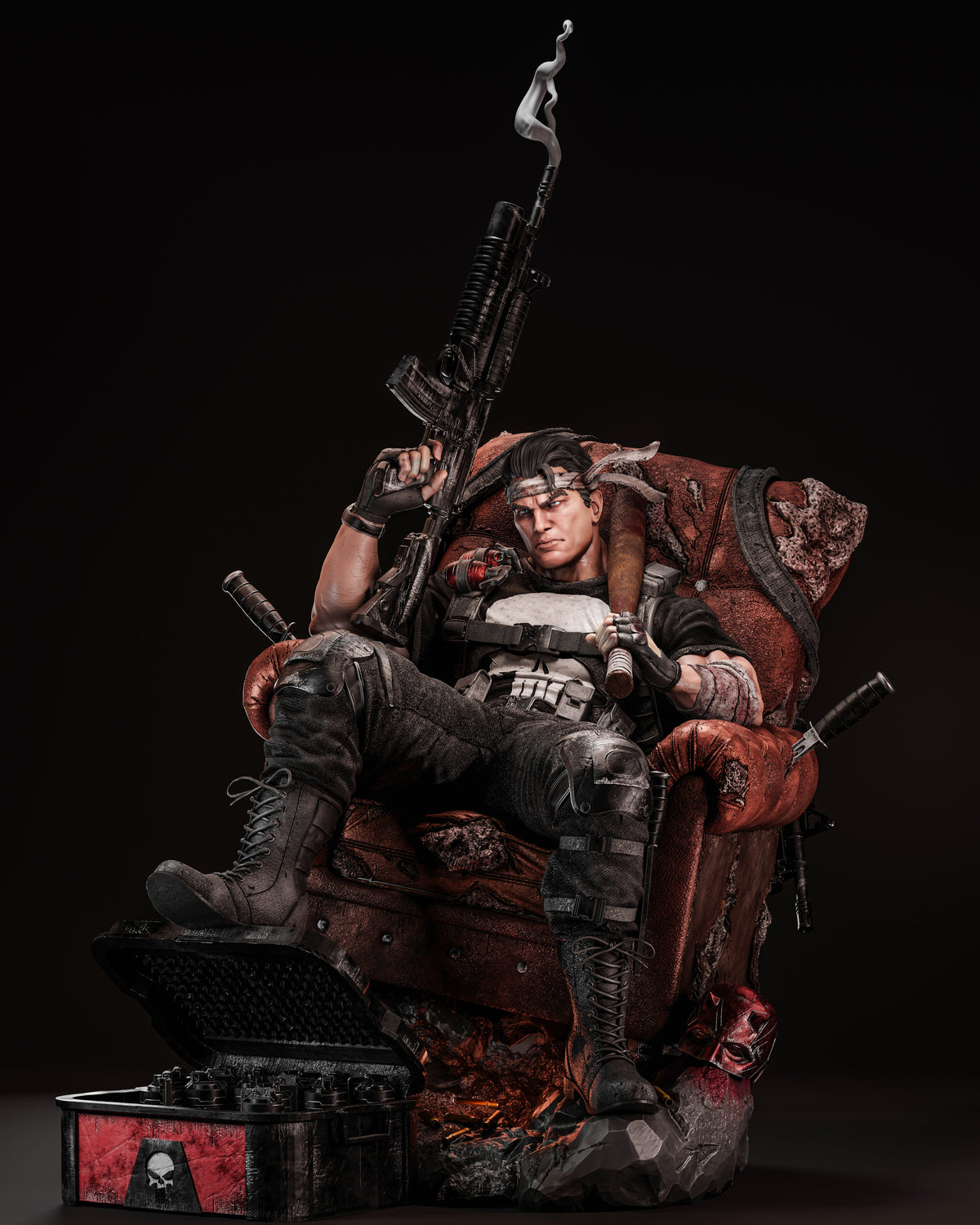 Battle-Ready Comic Universe Guardian resin kit view 6