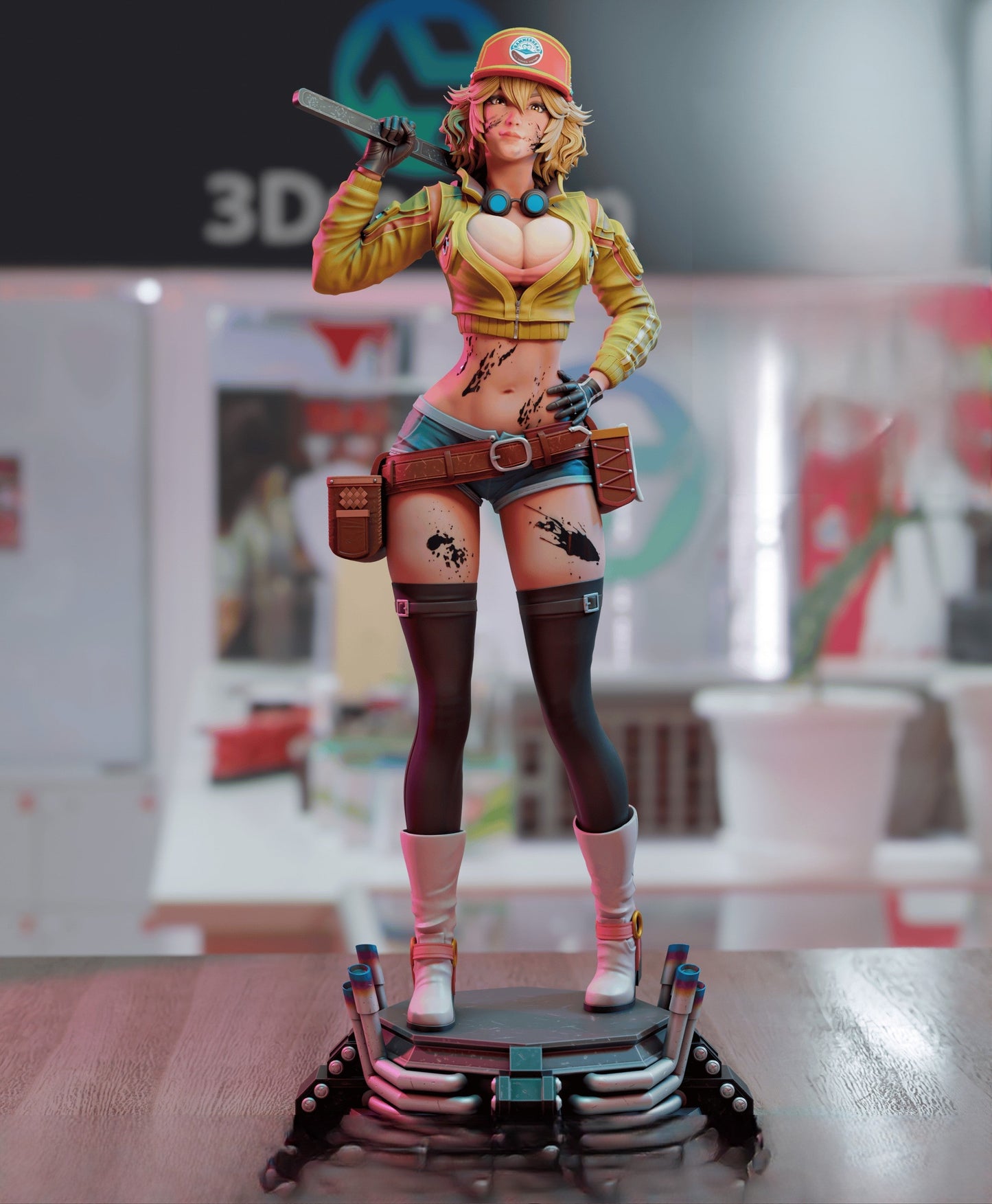 Cindy Aurum Special Edition - Final Fantasy - STL 3D Print Files - 3D Printed Garage Kit ガレージキット Resin Model Scale Figure フィギュア
