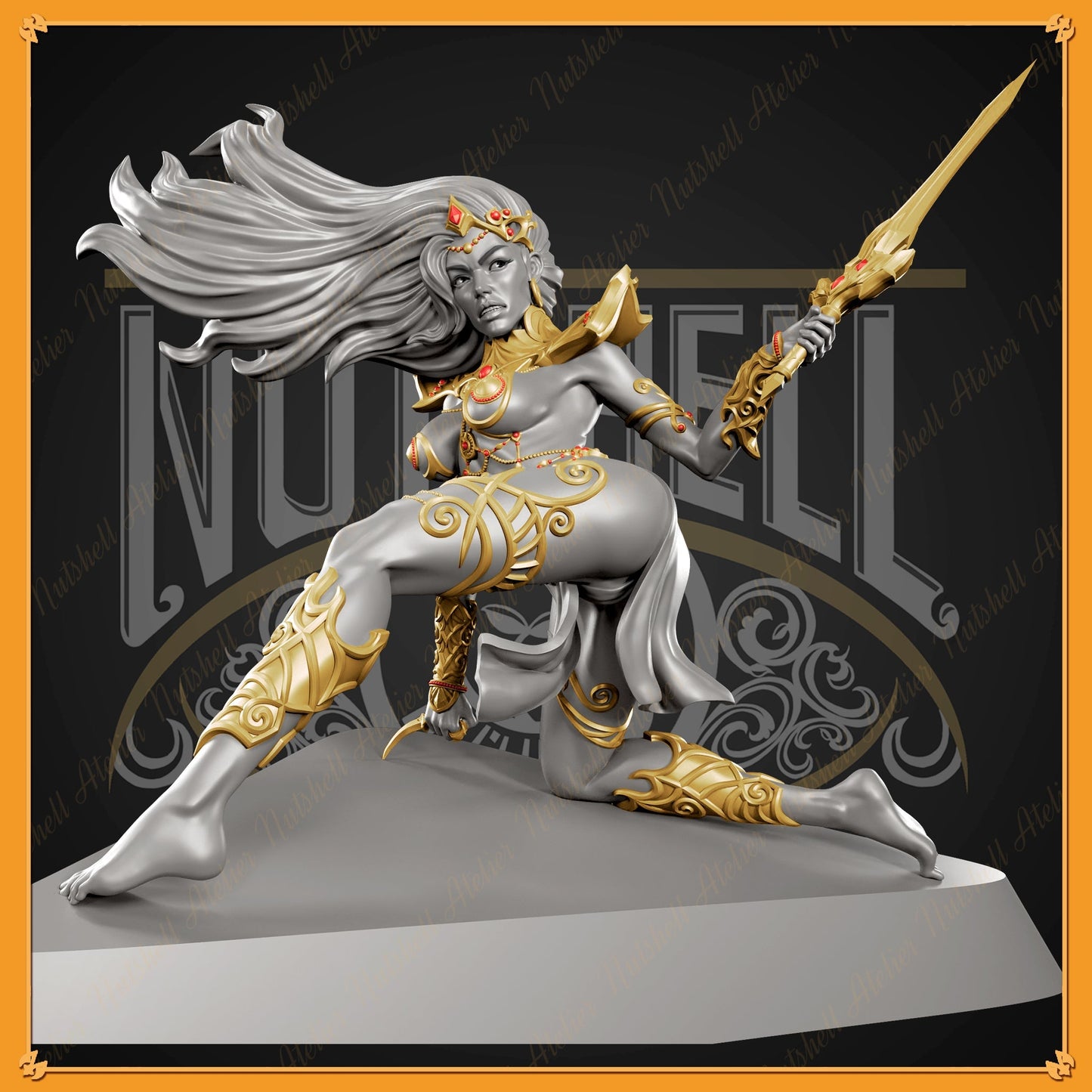1270 Dejah Thoris Special Edition - Princess of Mars - STL 3D Print Files - 3D Printed Garage Kit ガレージキット Resin Model Scale Figure フィギュア