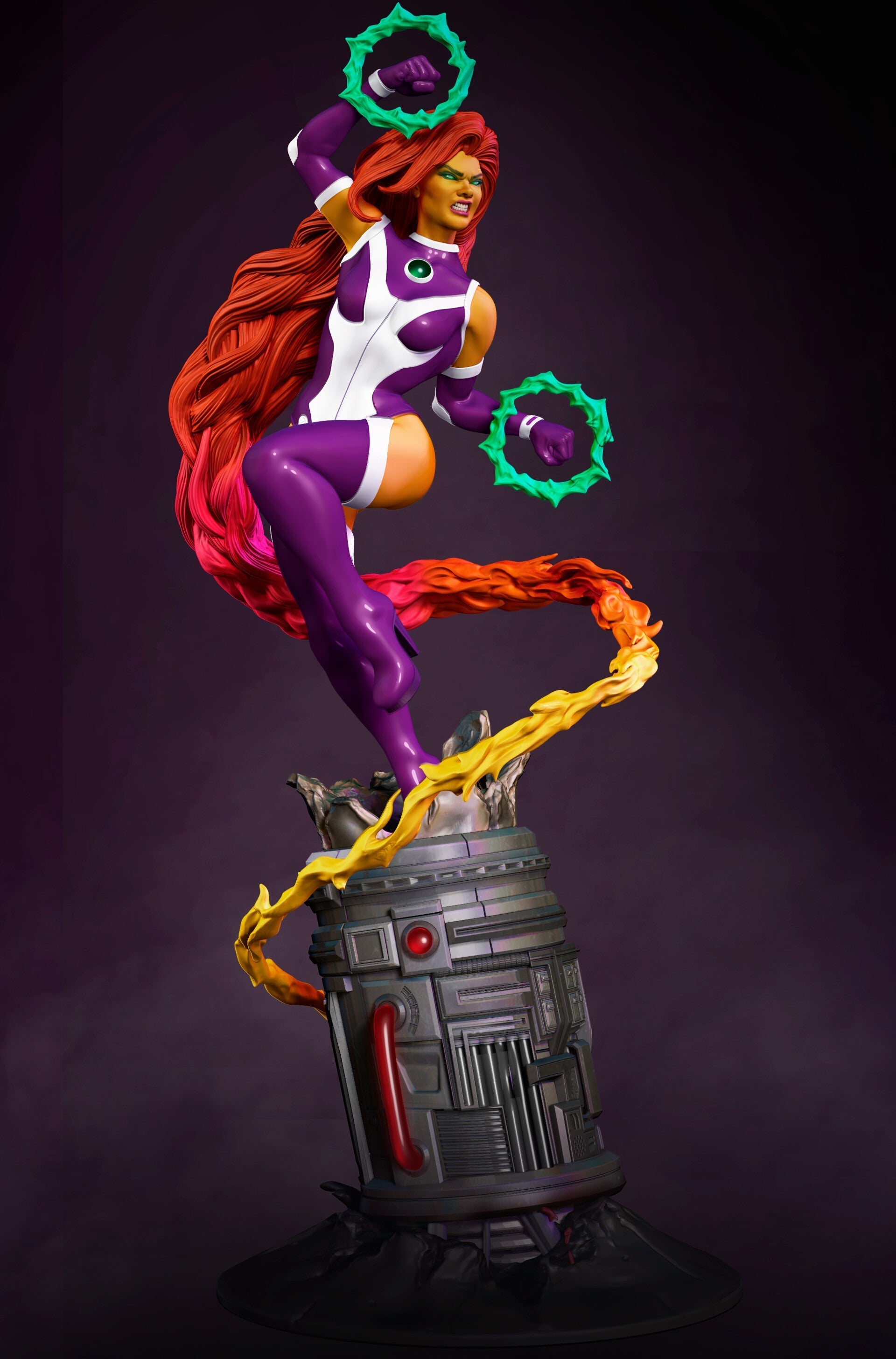 1373 Starfire - DC Comics - STL 3D Print Files - 3D Printed Garage Kit ガレージキット Resin Model Scale Figure フィギュア
