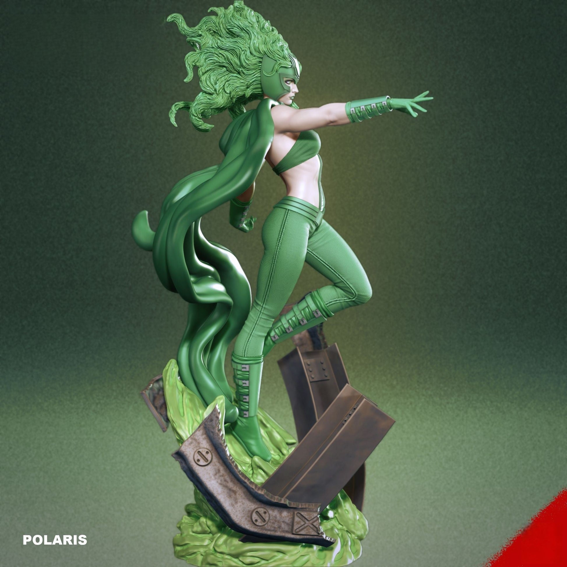 Polaris Special Edition - X-men - STL 3D Print Files - 3D Printed Garage Kit ガレージキット Resin Model Scale Figure フィギュア