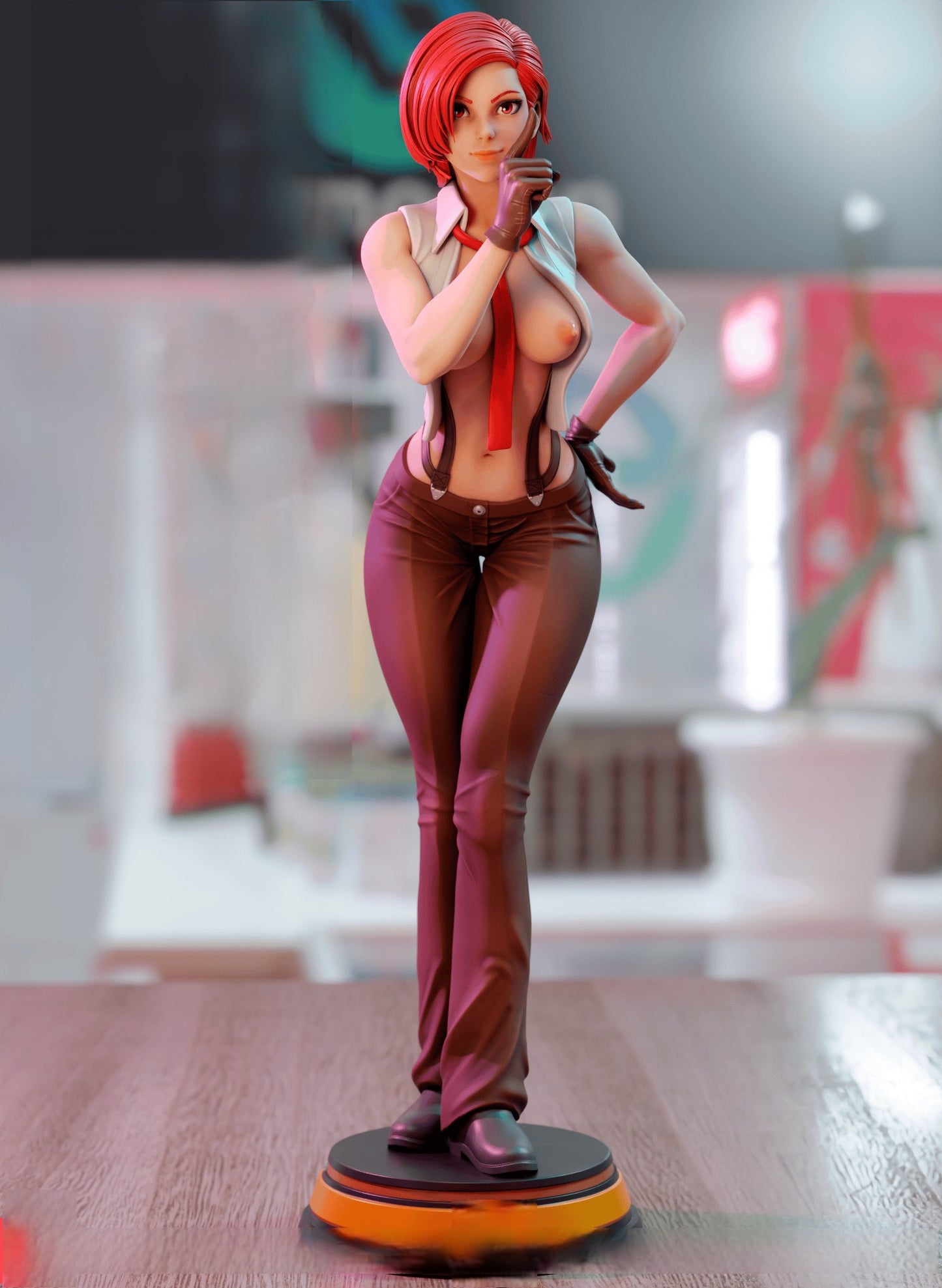 Vanessa Special Edition - The King Of Fighters - STL 3D Print Files - 3D Printed Garage Kit ガレージキット Resin Model Scale Figure フィギュア