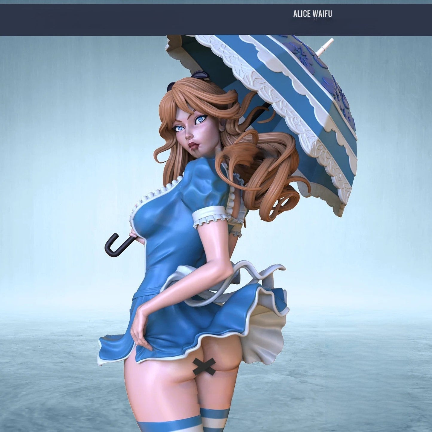 Alice Waifu Special Edition - STL 3D Print Files - 3D Printed Garage Kit ガレージキット Resin Model Scale Figure フィギュア