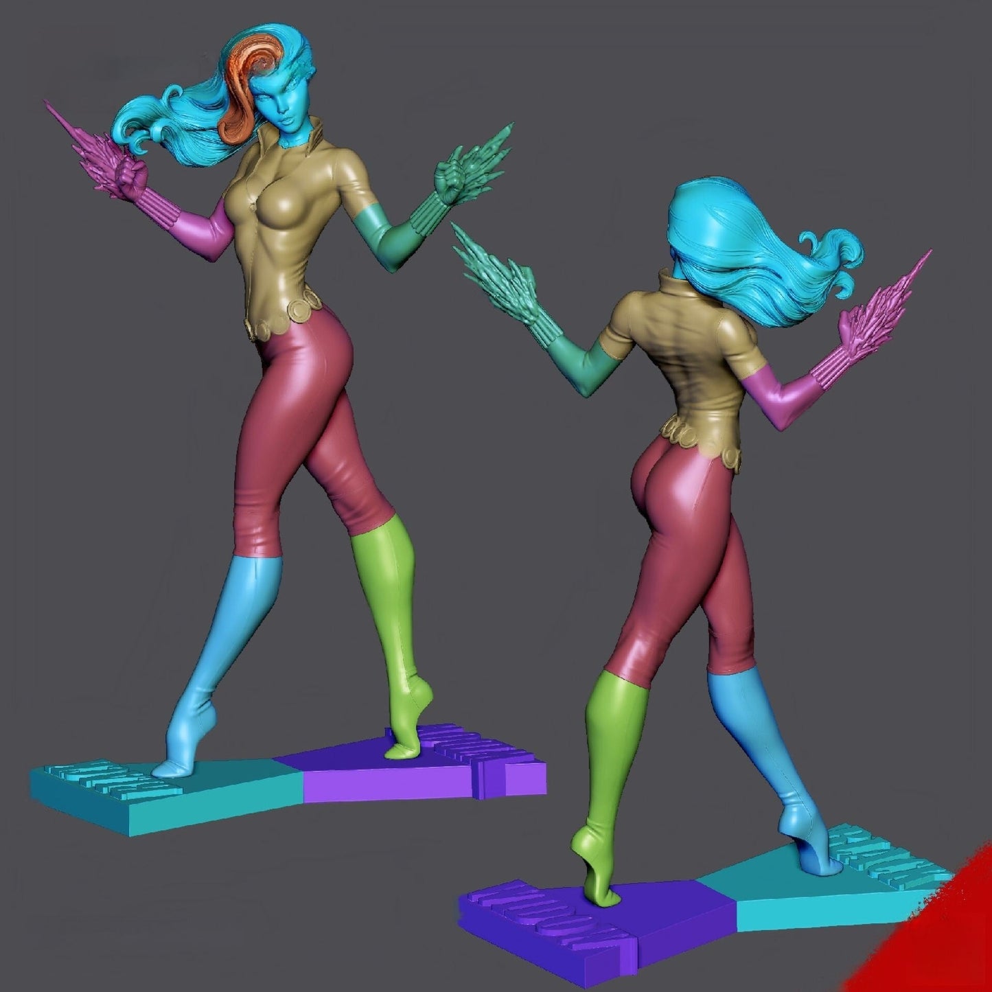 Black Widow Comic Special Edition - STL 3D Print Files - 3D Printed Garage Kit ガレージキット Resin Model Scale Figure フィギュア