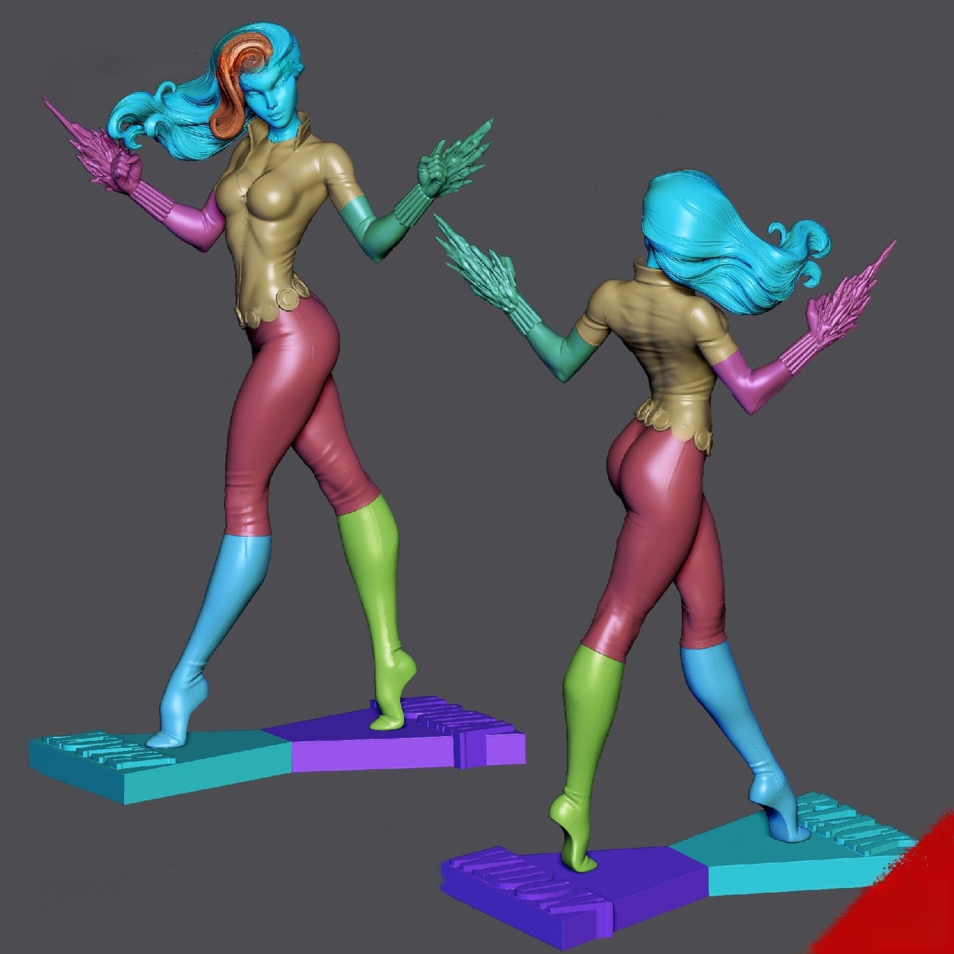 Black Widow Comic Special Edition - STL 3D Print Files - 3D Printed Garage Kit ガレージキット Resin Model Scale Figure フィギュア