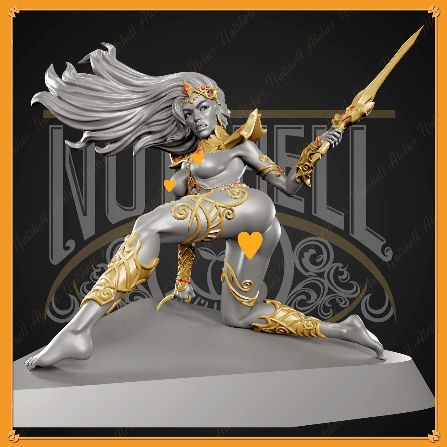 1270 Dejah Thoris Special Edition - Princess of Mars - STL 3D Print Files - 3D Printed Garage Kit ガレージキット Resin Model Scale Figure フィギュア