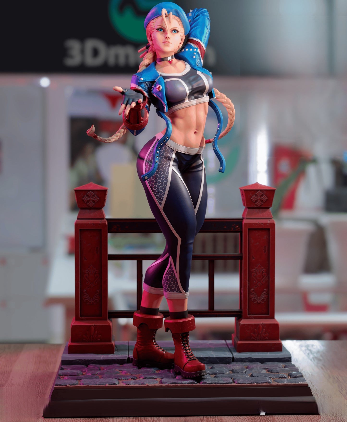 1406 Cammy Special Edition - Street Fighter - STL 3D Print Files - 3D Printed Garage Kit ガレージキット Resin Model Scale Figure フィギュア