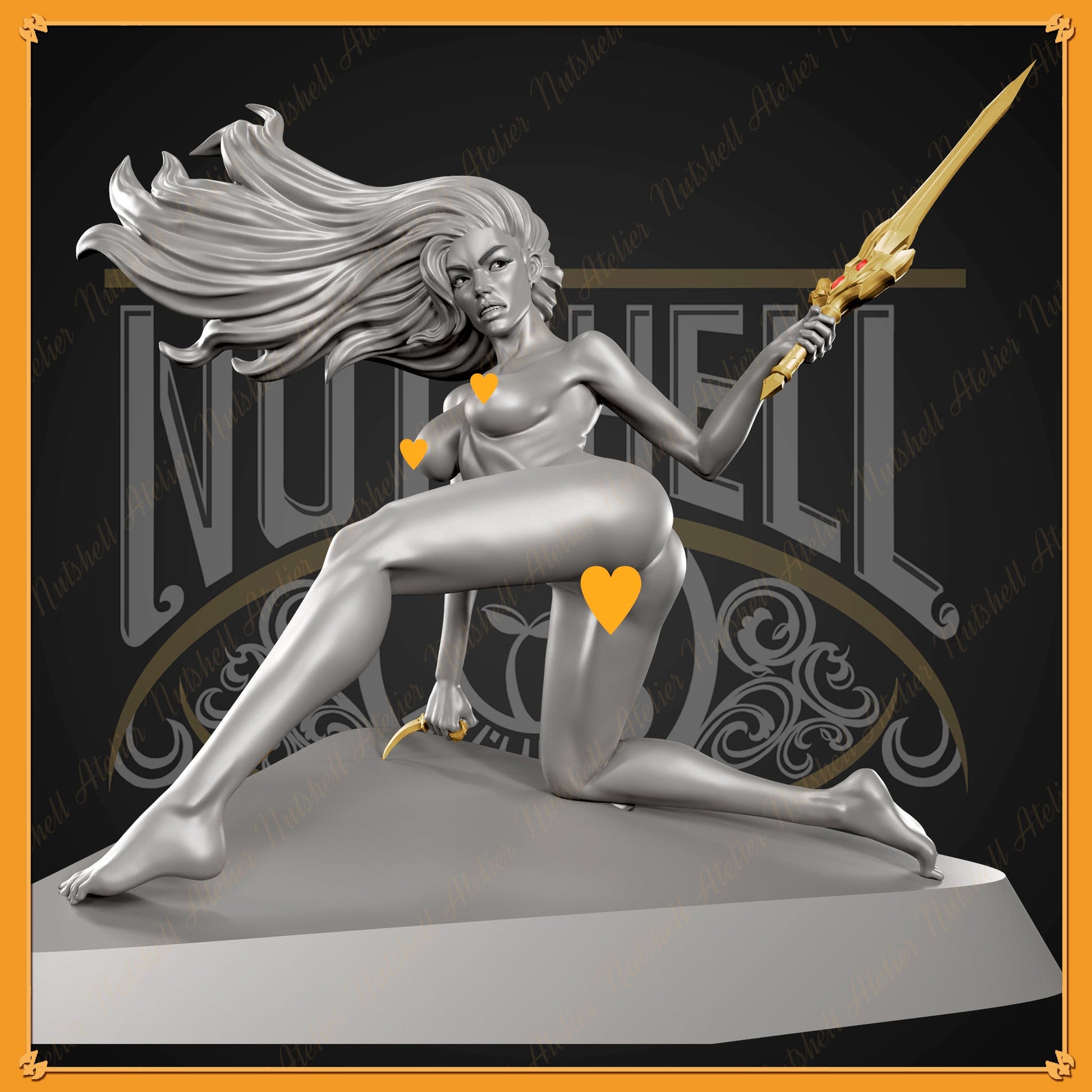 1270 Dejah Thoris Special Edition - Princess of Mars - STL 3D Print Files - 3D Printed Garage Kit ガレージキット Resin Model Scale Figure フィギュア