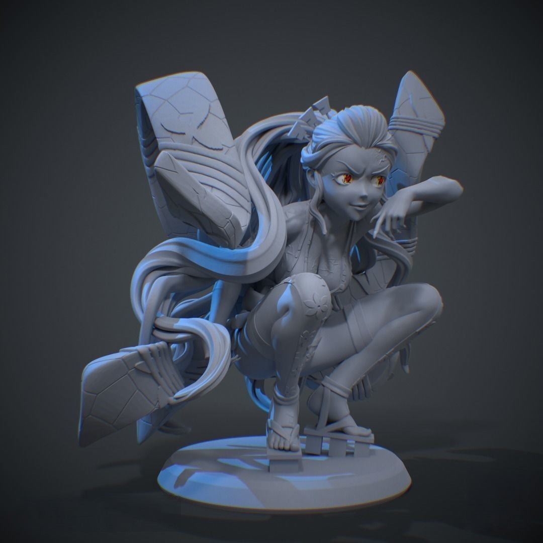 1314 Daki Special Edition - Demon Slayer - STL 3D Print Files - 3D Printed Garage Kit ガレージキット Resin Model Scale Figure フィギュア