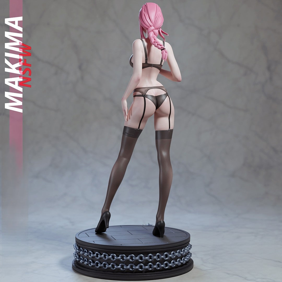 Makima Special Edition - Chainsaw Man - STL 3D Print Files - 3D Printed Garage Kit ガレージキット Resin Model Scale Figure フィギュア