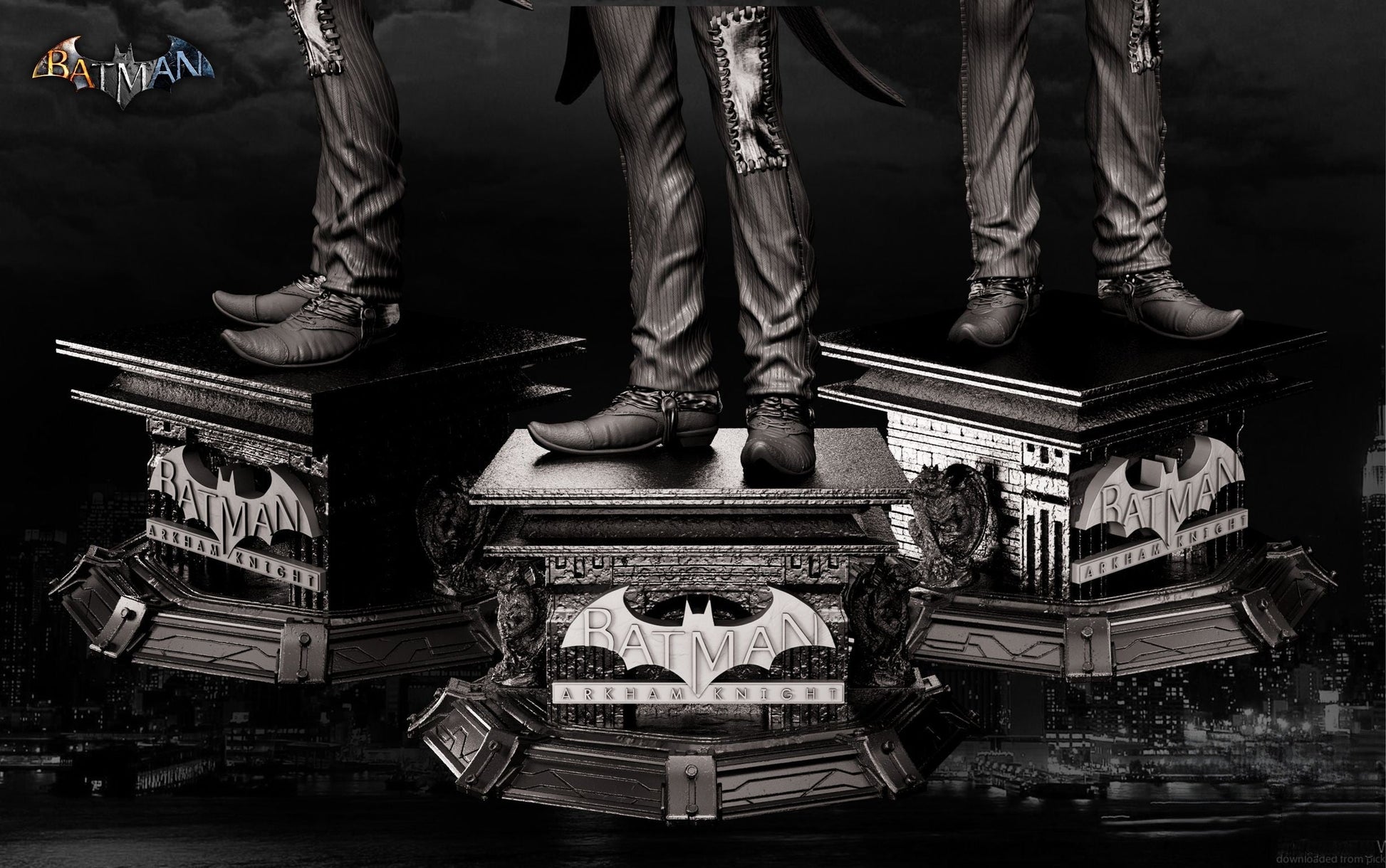 The Joker - Batman - Arkham Knight - STL 3D Print Files - 3D Printed Garage Kit ガレージキット Resin Model Scale Figure フィギュア