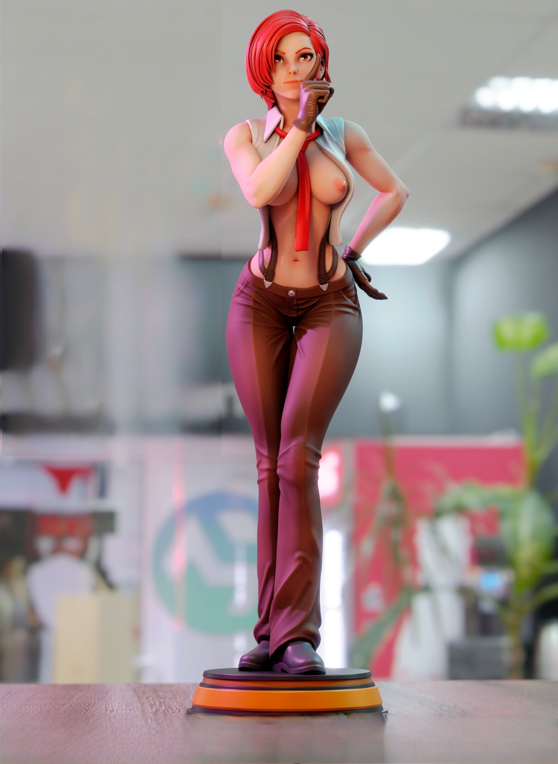 Vanessa Special Edition - The King Of Fighters - STL 3D Print Files - 3D Printed Garage Kit ガレージキット Resin Model Scale Figure フィギュア