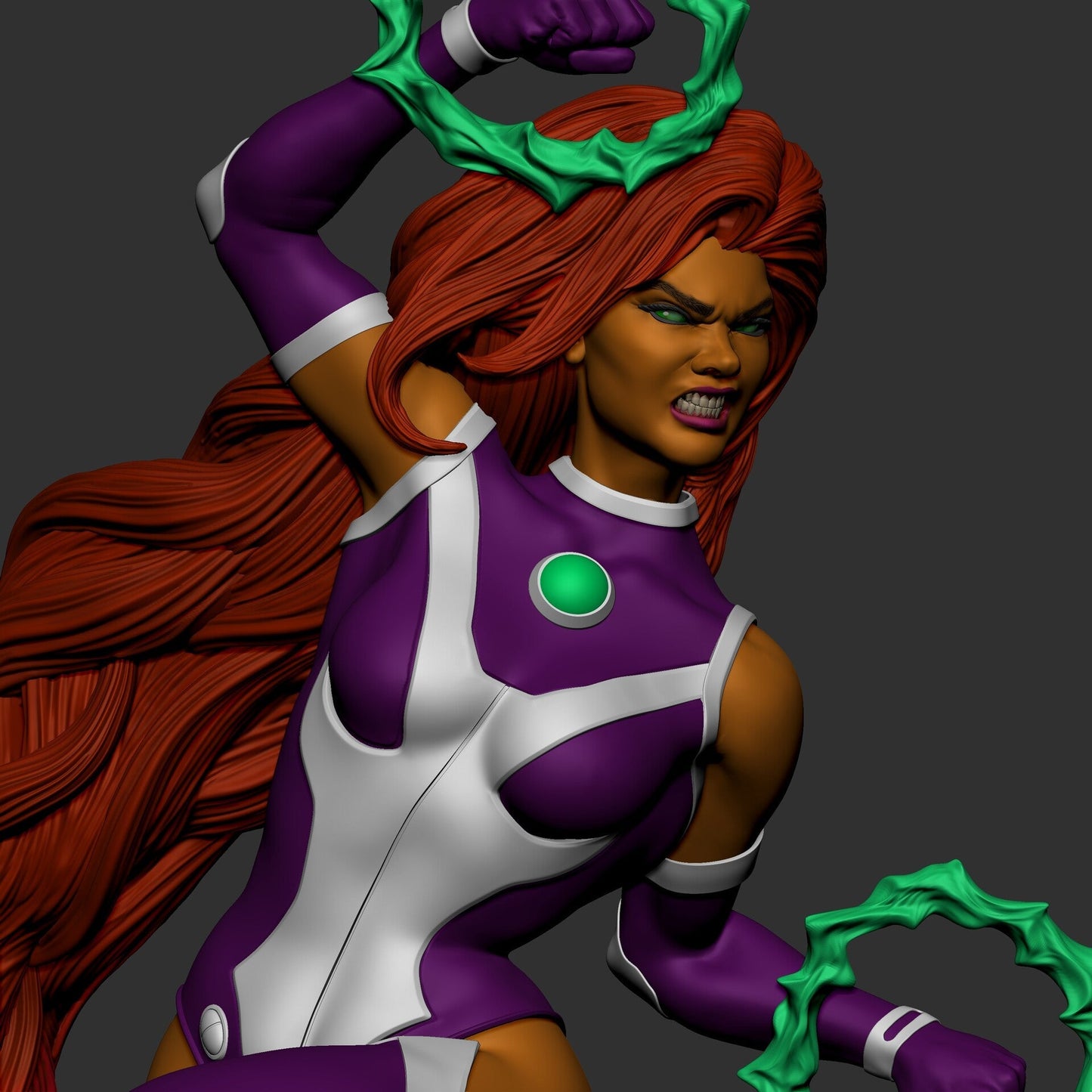 1373 Starfire - DC Comics - STL 3D Print Files - 3D Printed Garage Kit ガレージキット Resin Model Scale Figure フィギュア