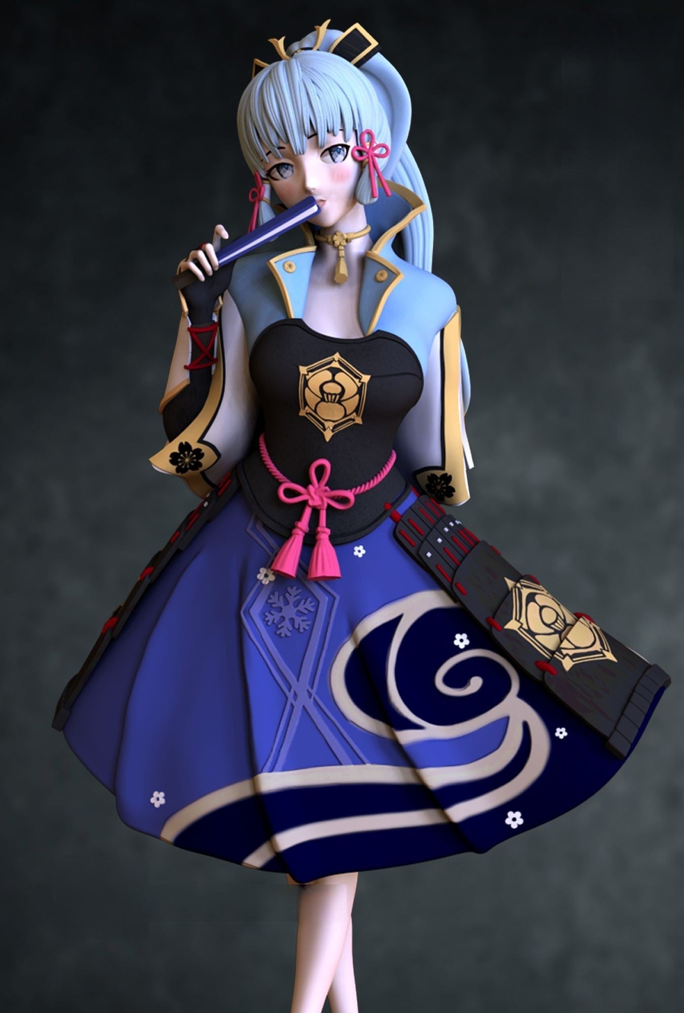 Kamisato Ayaka Special Edition - Genshin Impact - STL 3D Print Files - 3D Printed Garage Kit ガレージキット Resin Model Scale Figure フィギュア