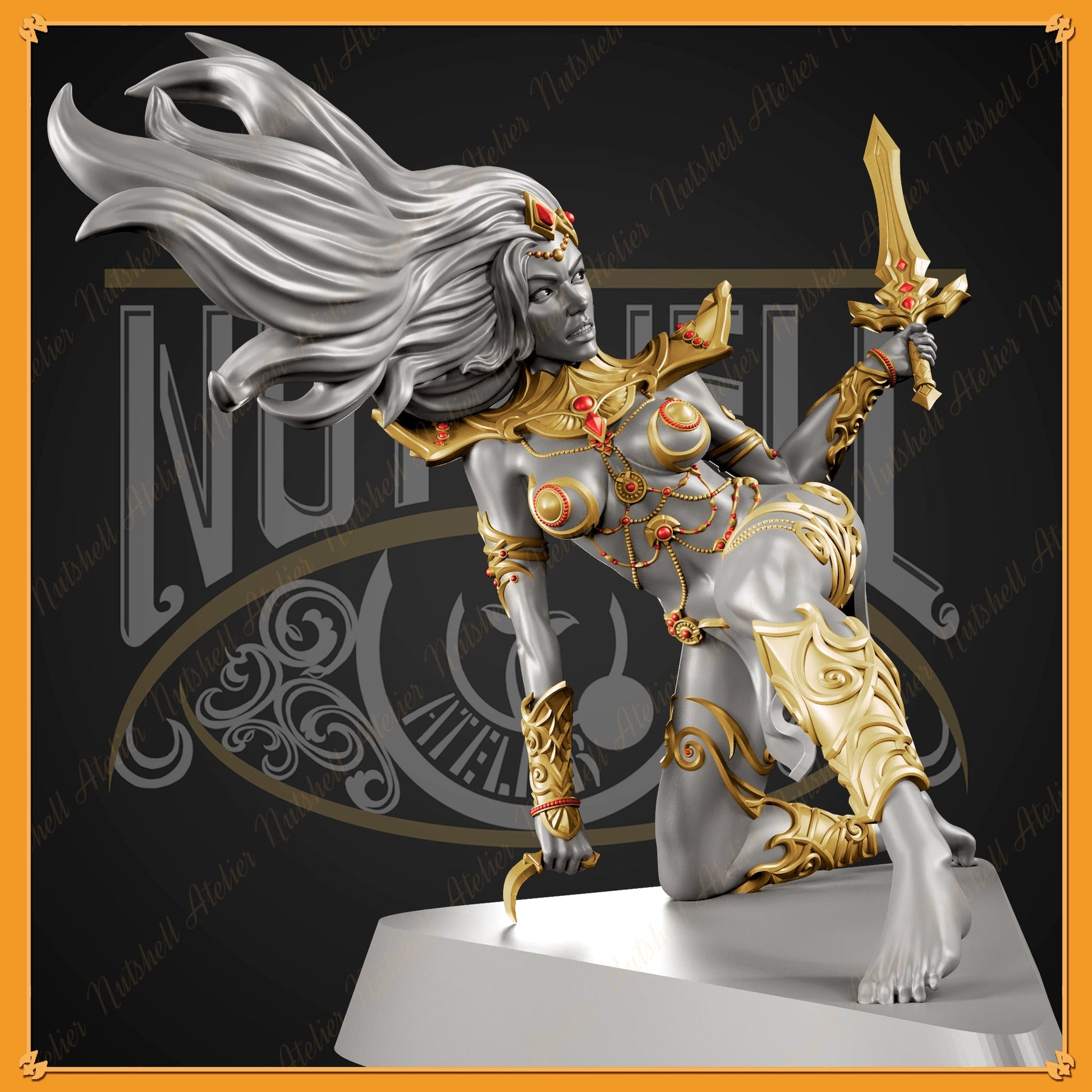 1270 Dejah Thoris Special Edition - Princess of Mars - STL 3D Print Files - 3D Printed Garage Kit ガレージキット Resin Model Scale Figure フィギュア